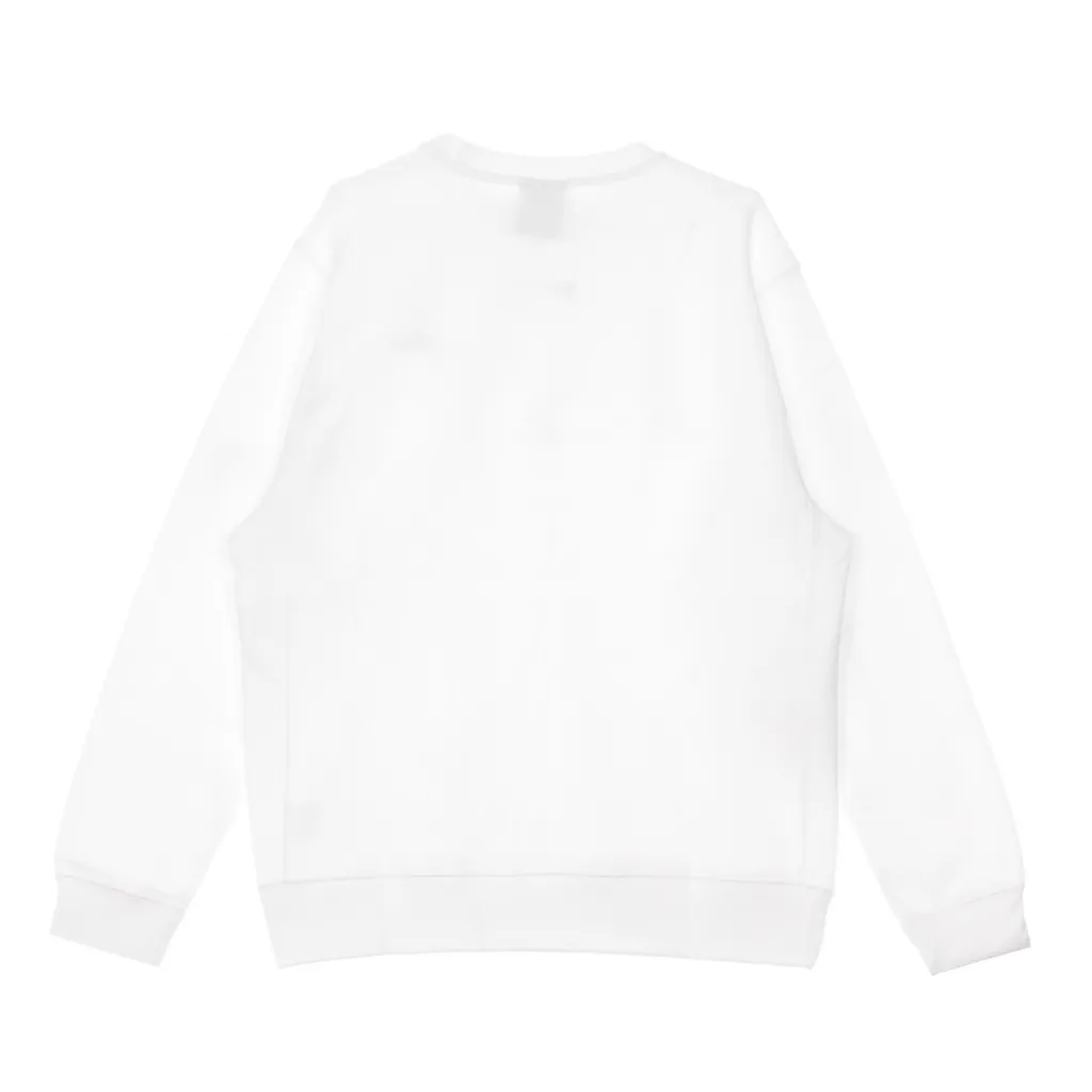 felpa girocollo uomo club crew bb WHITE/BLACK