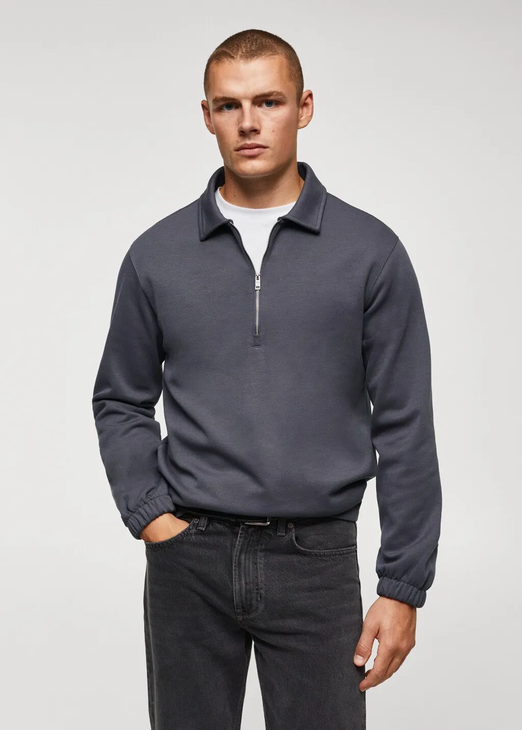 Felpa polo cotone