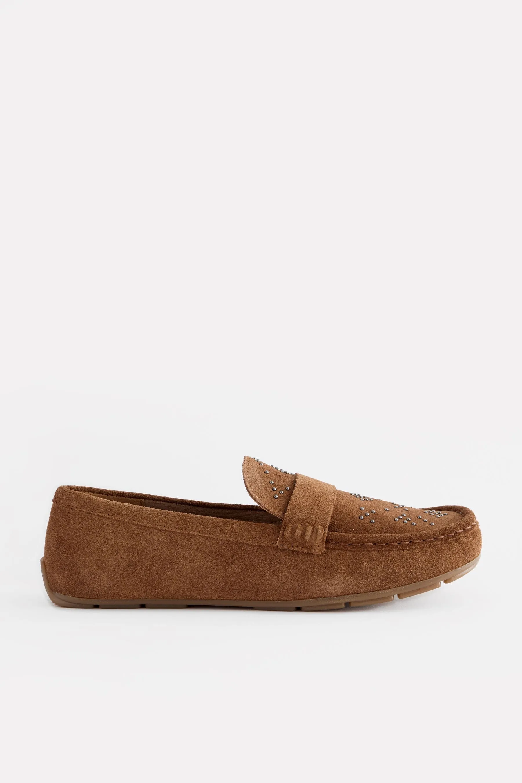 Forever Comfort® - Scarpe driver in pelle con borchie