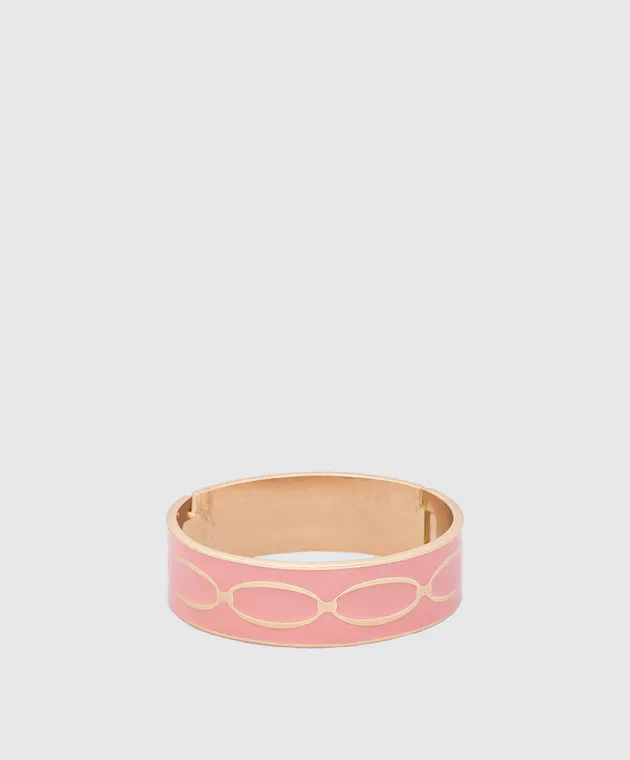Francesca Bianchi Design Bracciale Nodo Rosa con placcatura in oro 24k 42A
