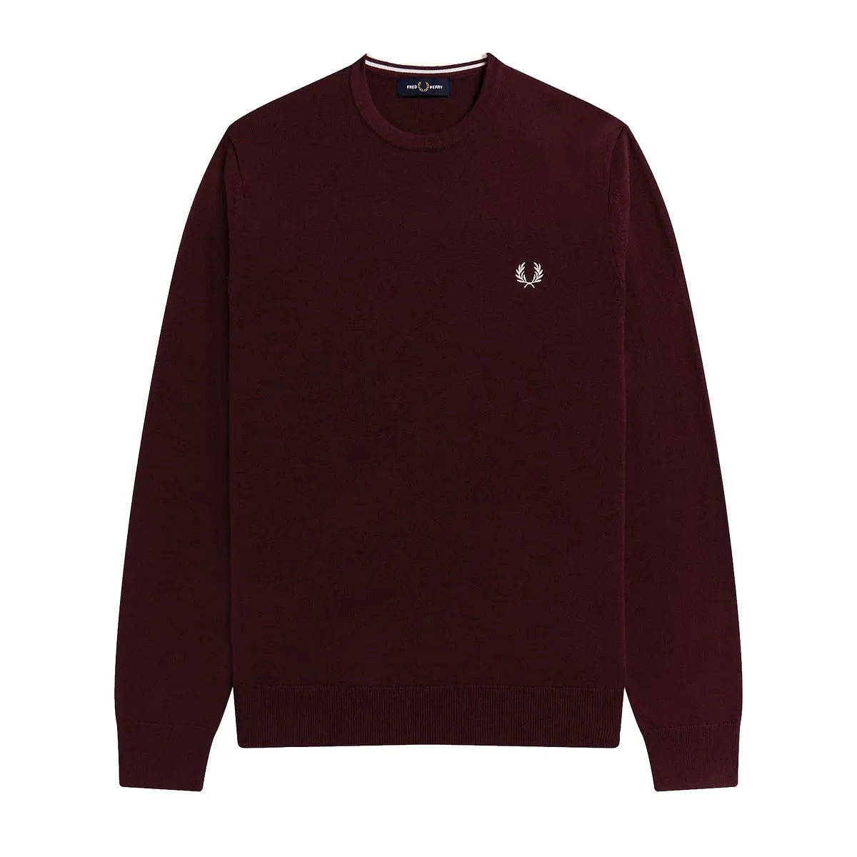      FRED PERRY MAGLIONE GIROCOLLO IN LANA E COTONE  