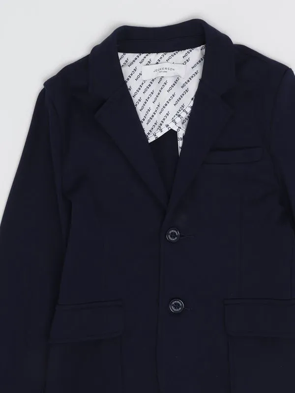 Giacca bambino Jeckerson in misto viscosa stretch Blu