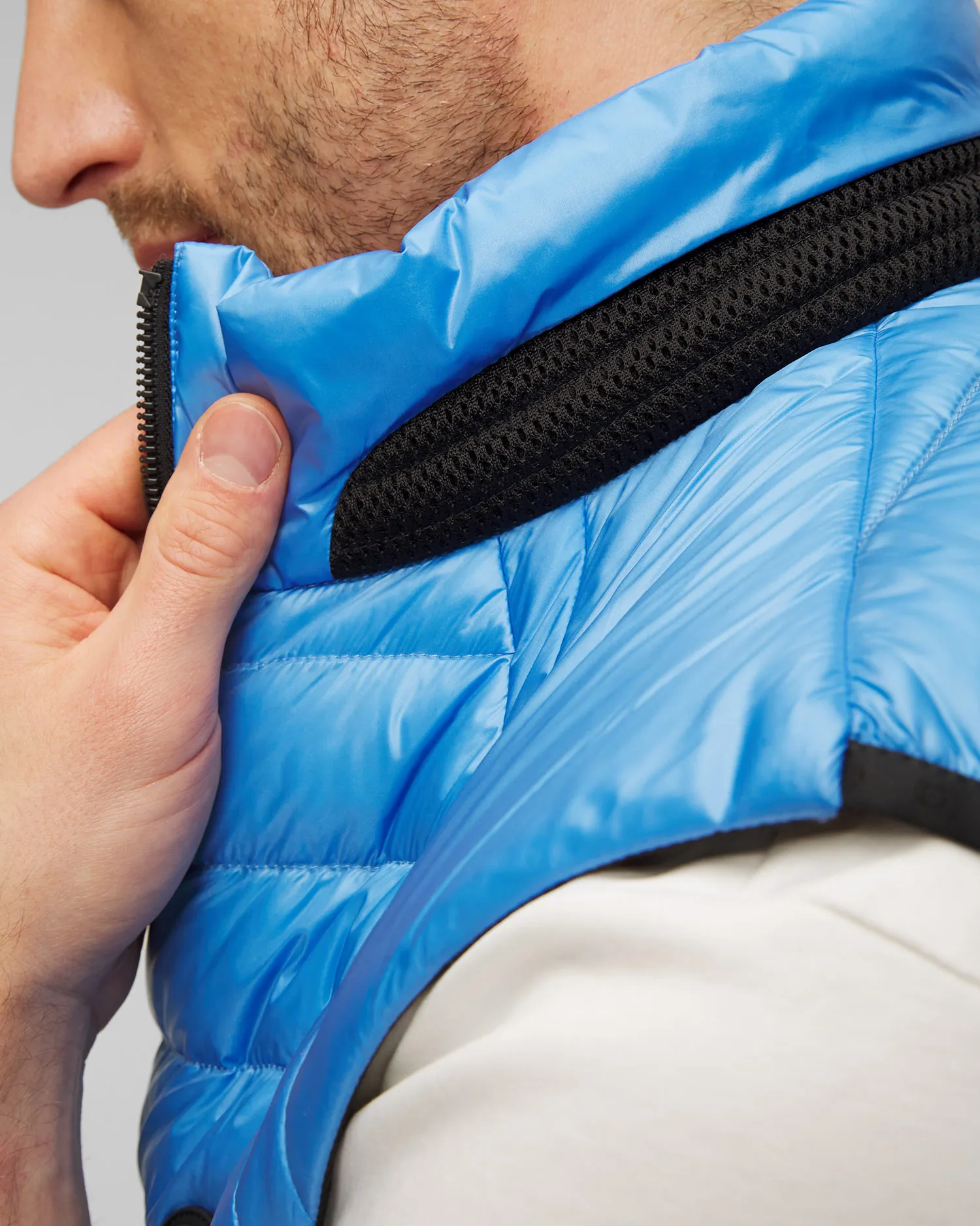 Gilet blu con piumino da uomo BOGNER Lasse-D2 38486550-368