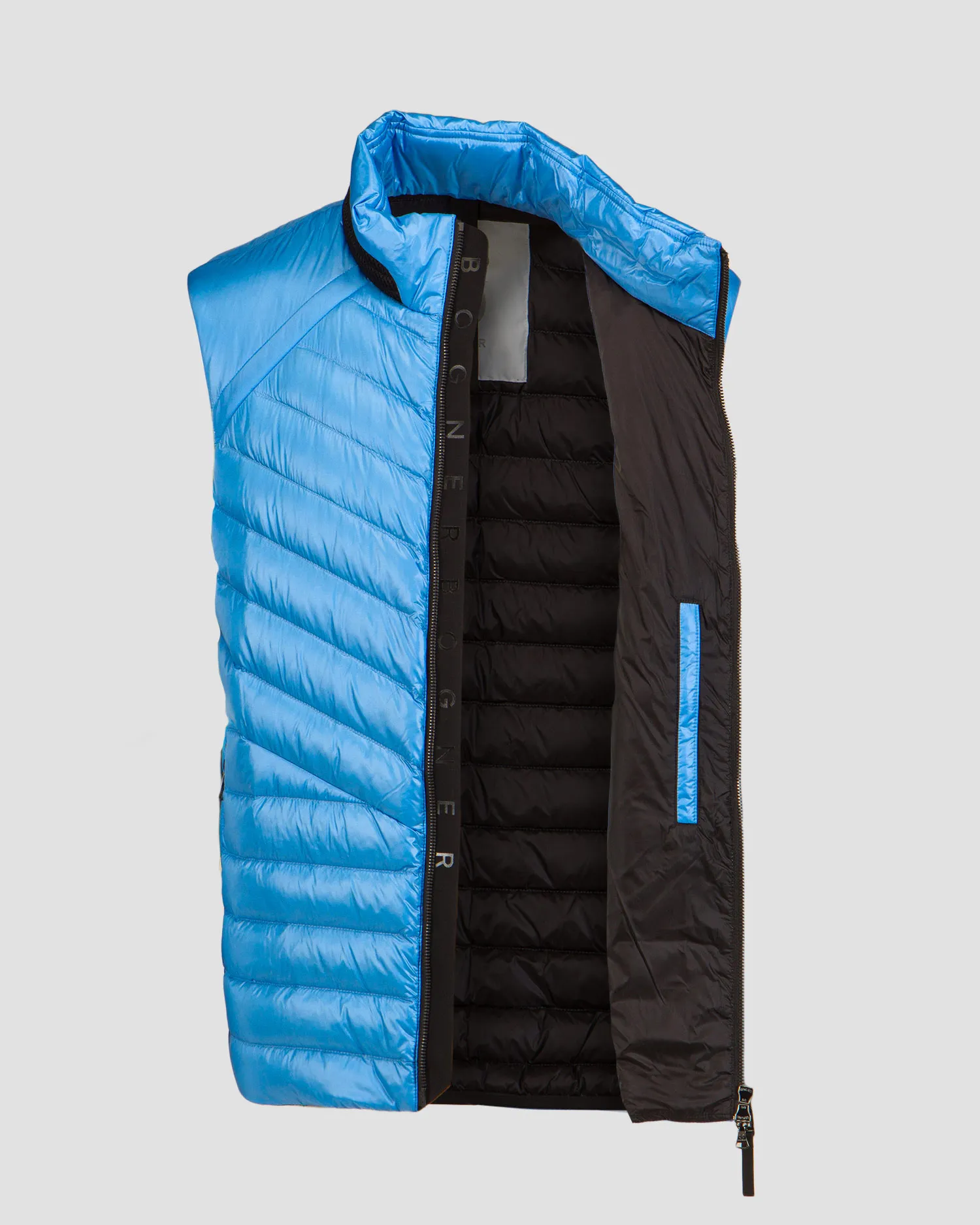 Gilet blu con piumino da uomo BOGNER Lasse-D2 38486550-368