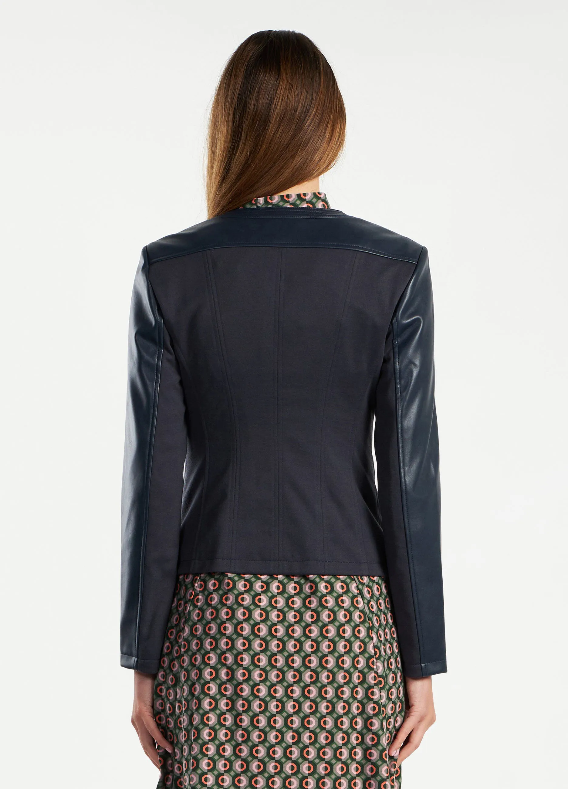 Giubbino in ecopelle donna