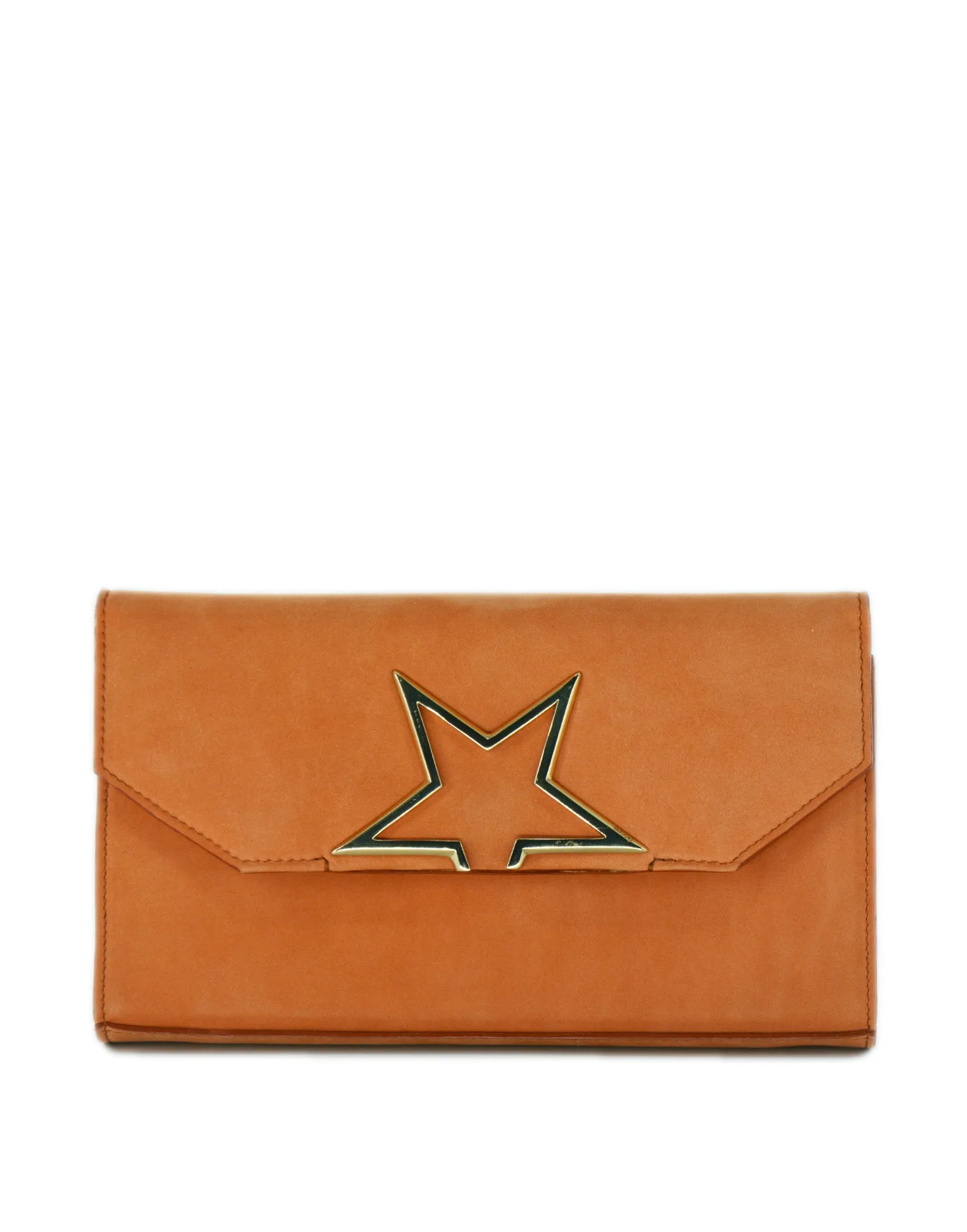 GOLDEN GOOSE Pochette in Nabuk Caramello