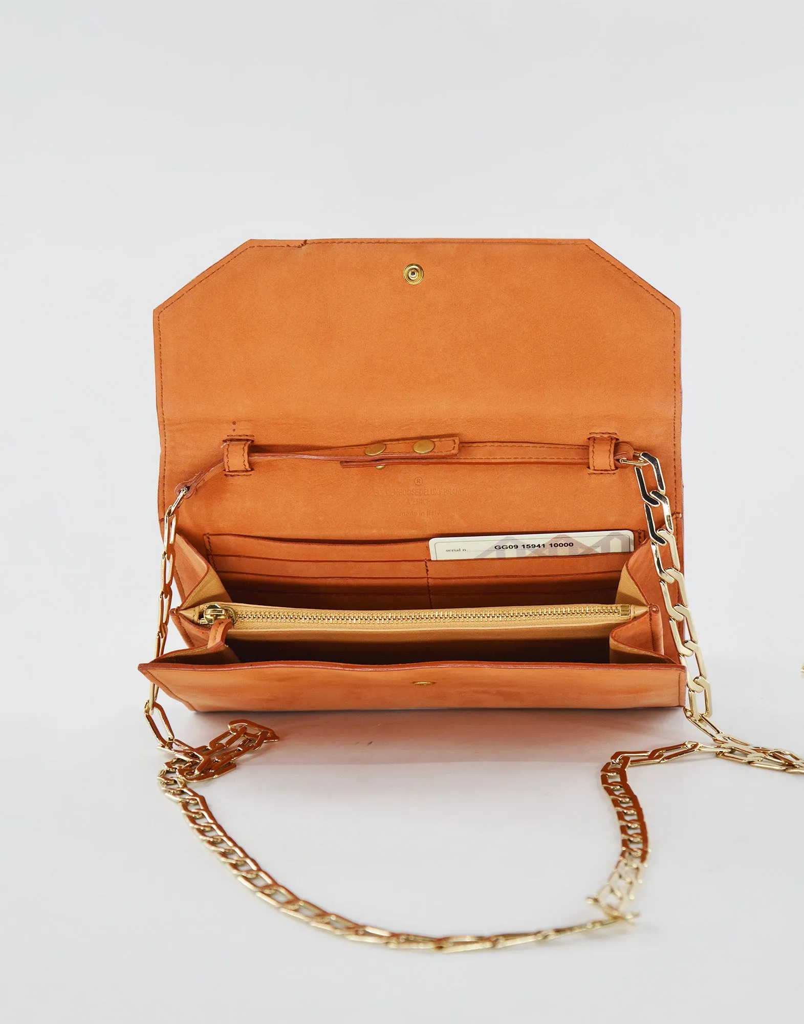 GOLDEN GOOSE Pochette in Nabuk Caramello