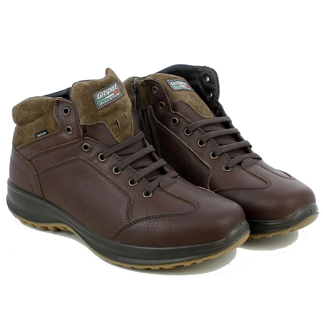 Grisport  Polacco stringato in Wood Oliato e Gritex 