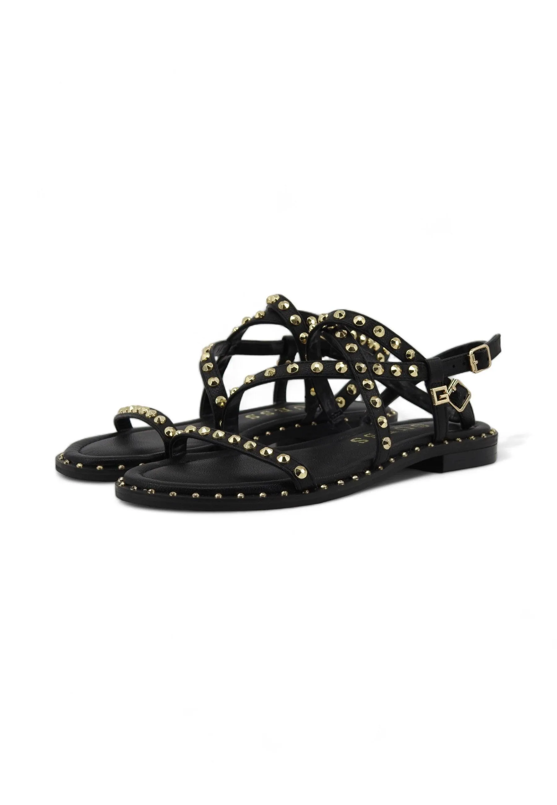GUESS Sandalo Borchie Donna Black FLGYAMELE03