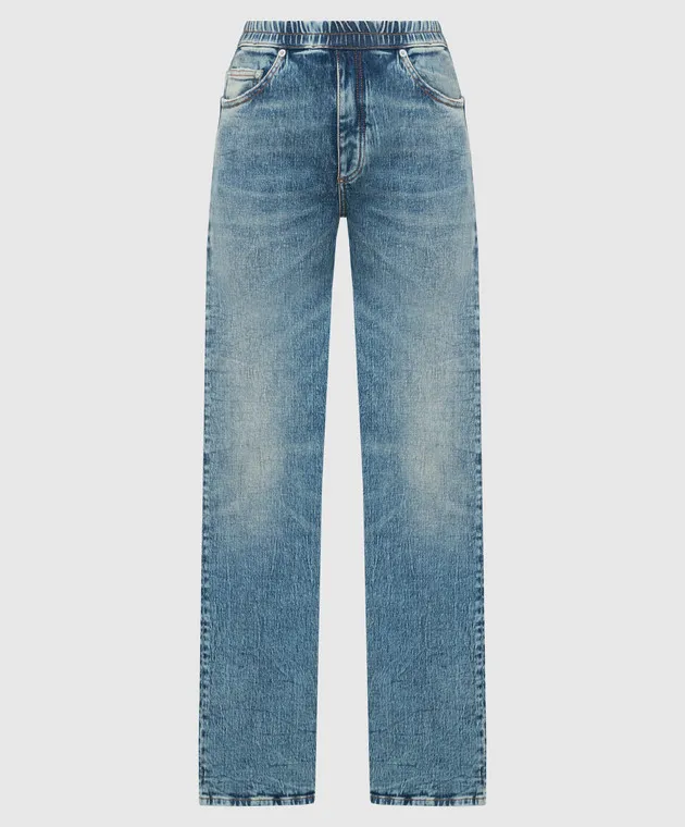 Heron Preston Jeans blu con effetto used HWYB006F23DEN001