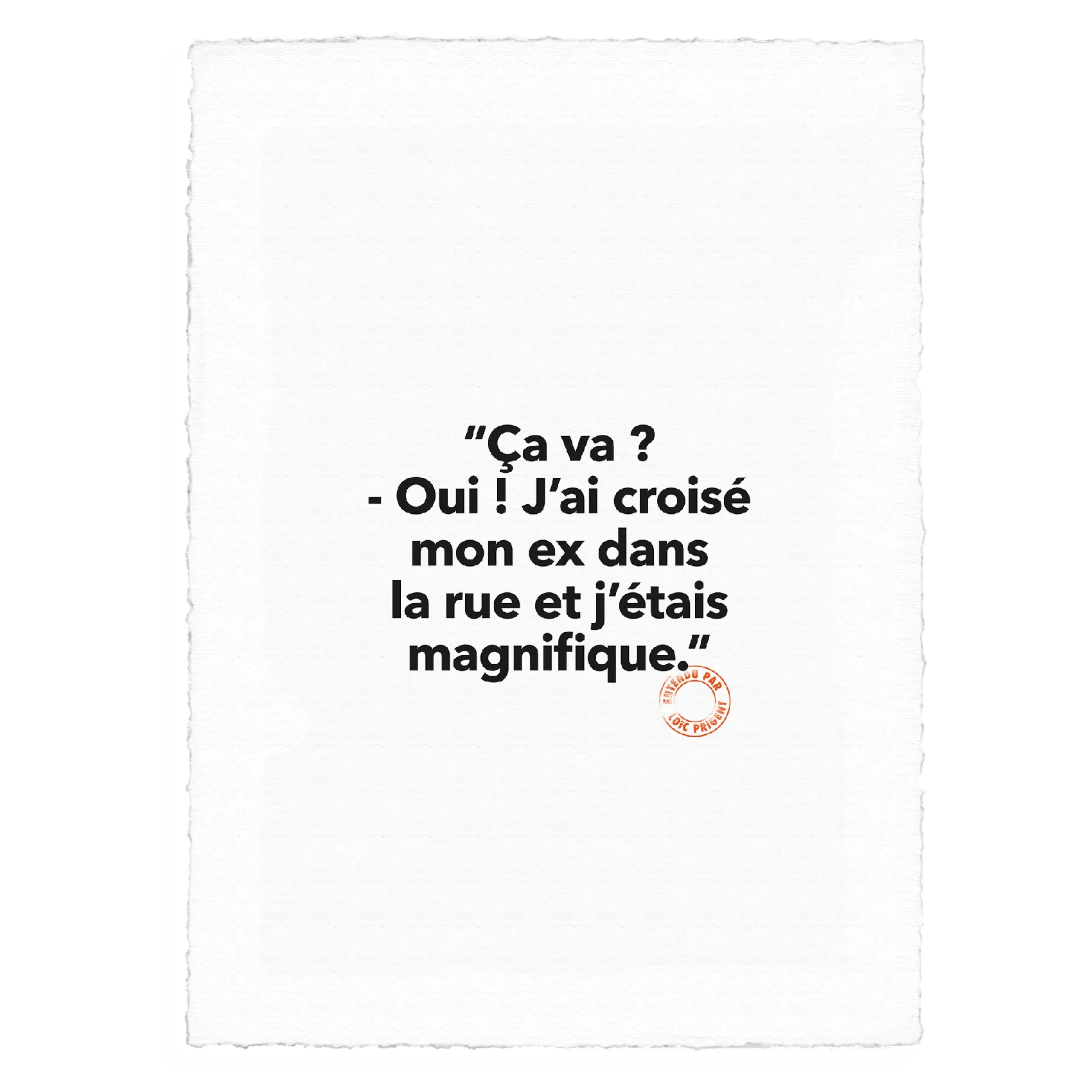  IMAGE REPUBLIC   Poster x Loïc Prigent | Bianco