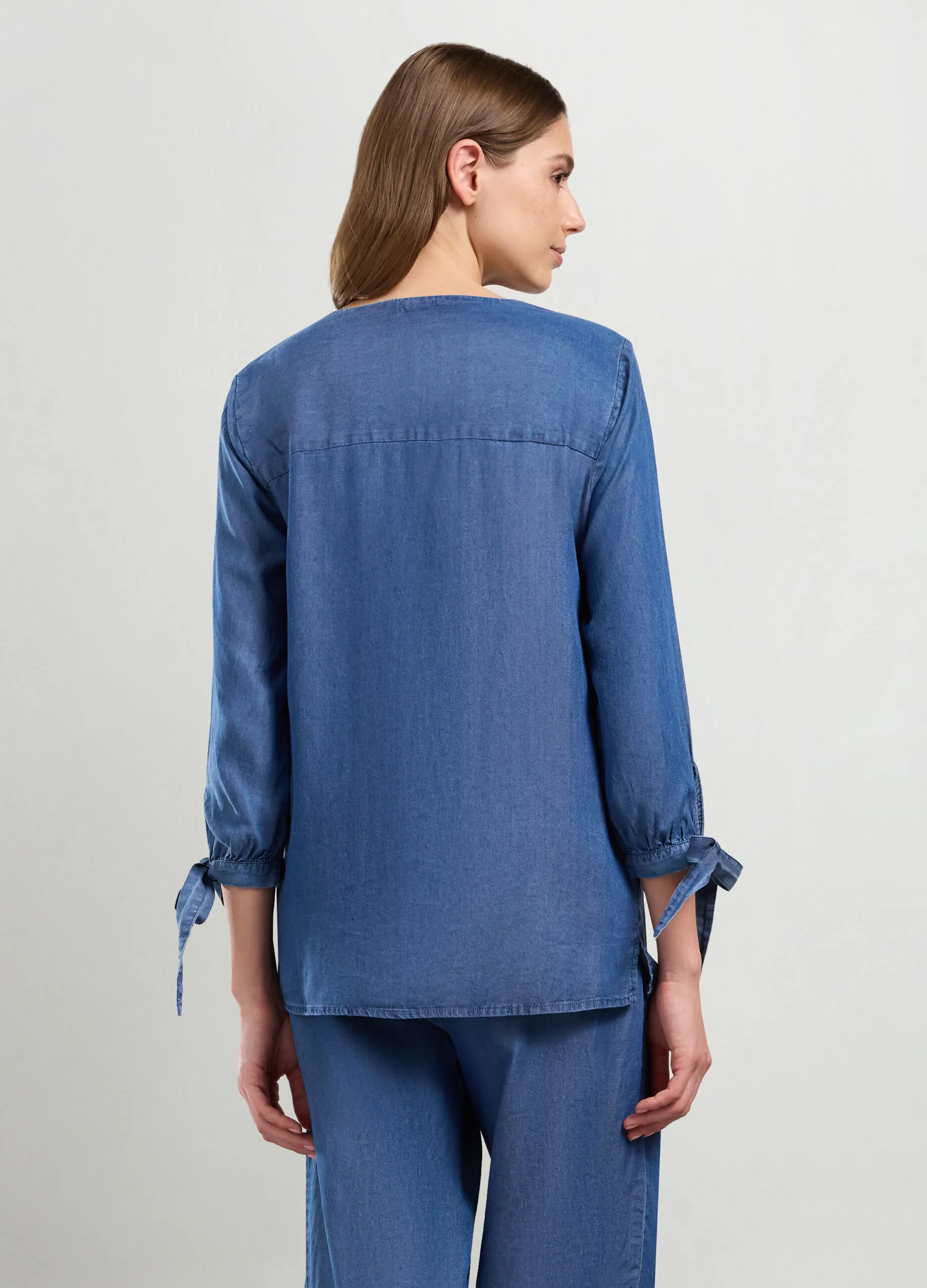 IWIE  Blusa in pura lyocell donna