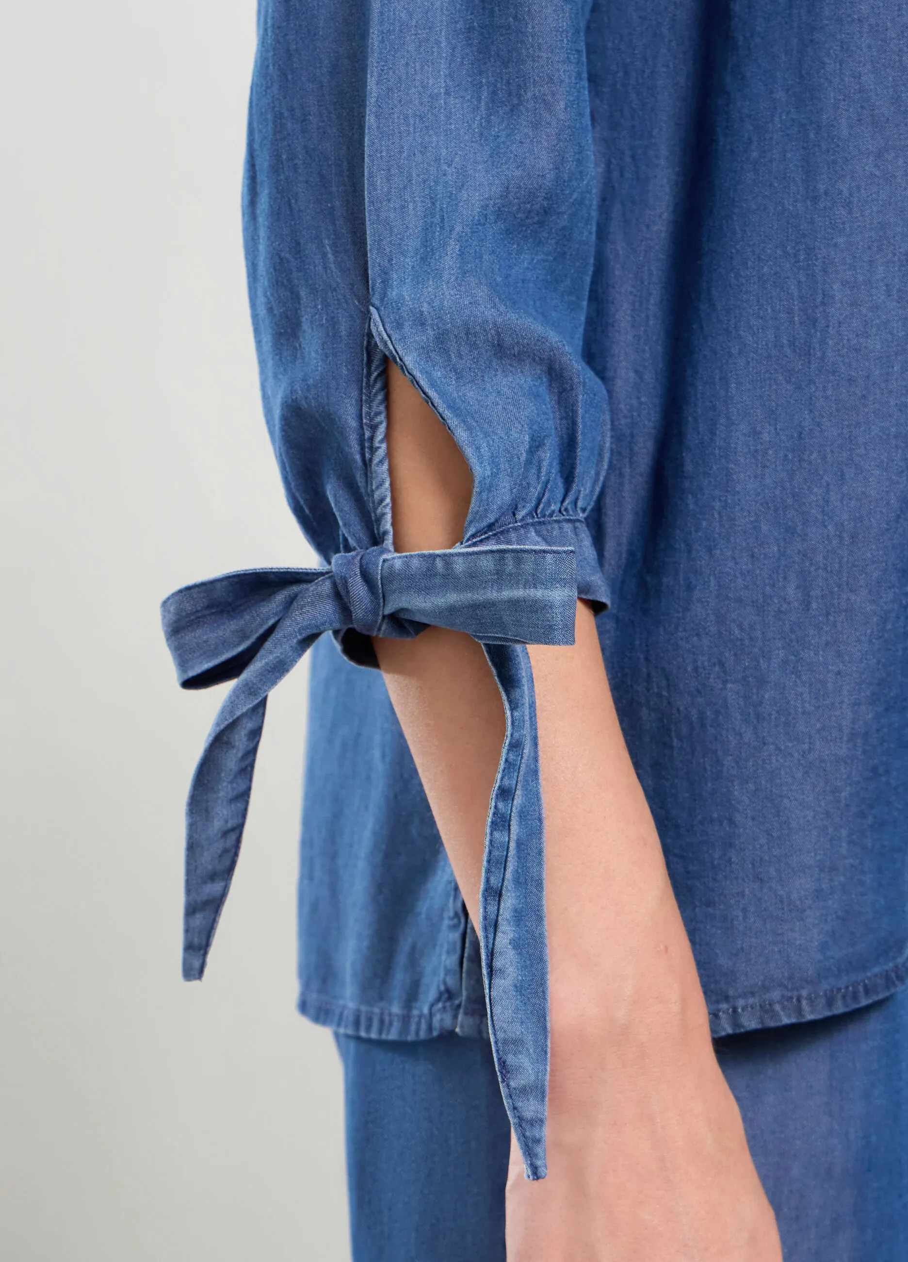 IWIE  Blusa in pura lyocell donna