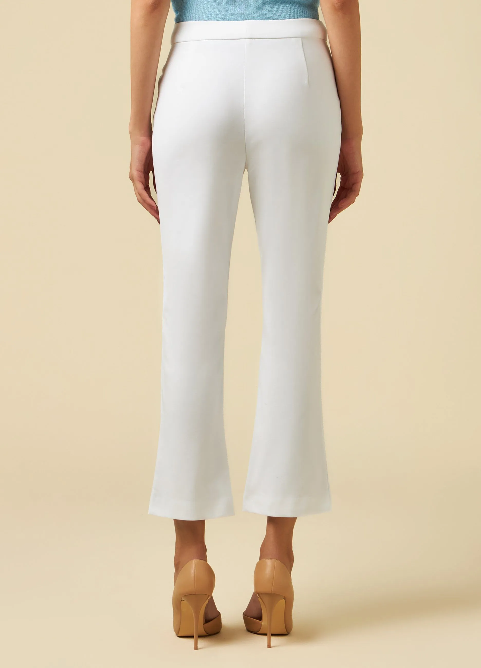 IWIE  Pantaloni capri in misto cotone donna