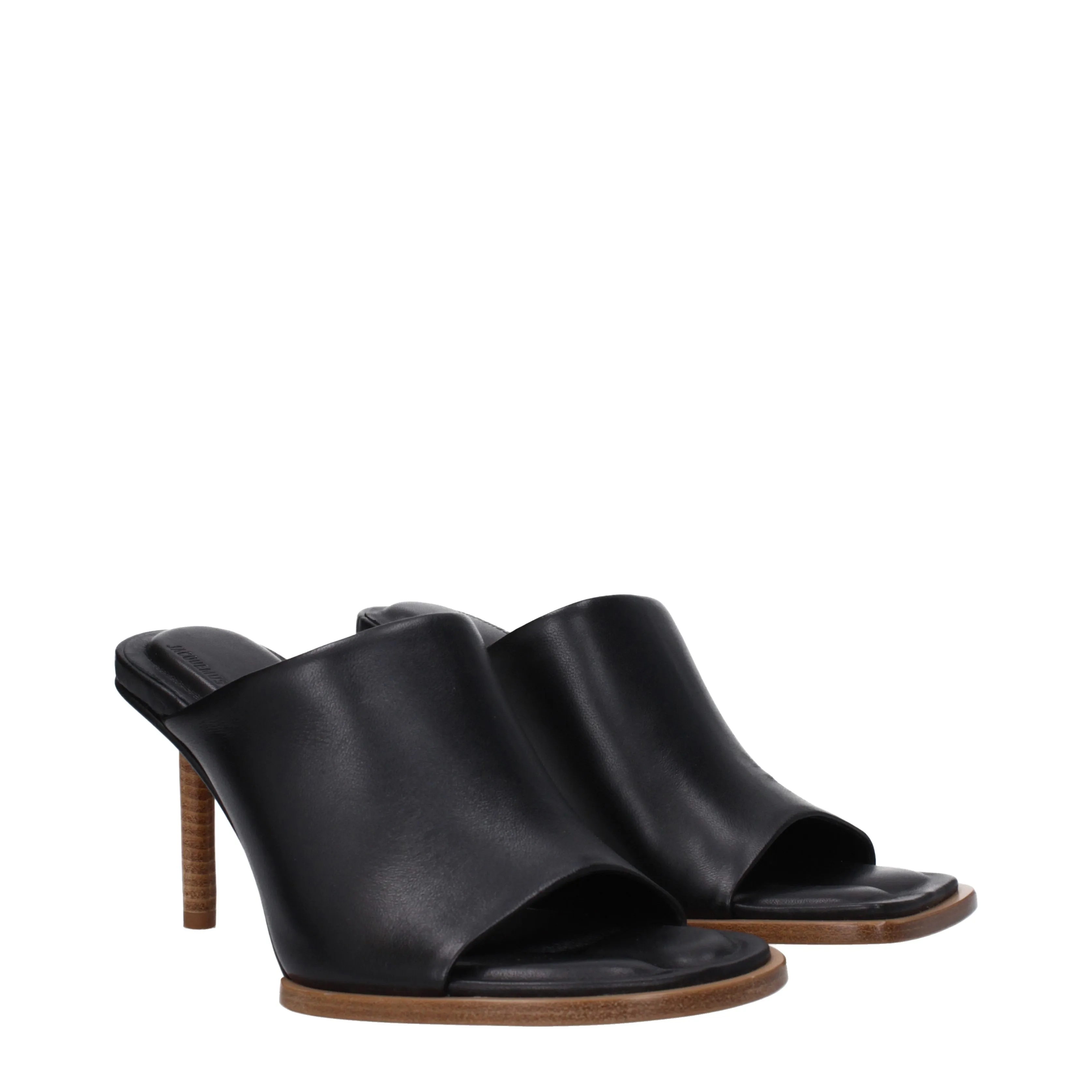 Jacquemus Sandali Donna Pelle Nero