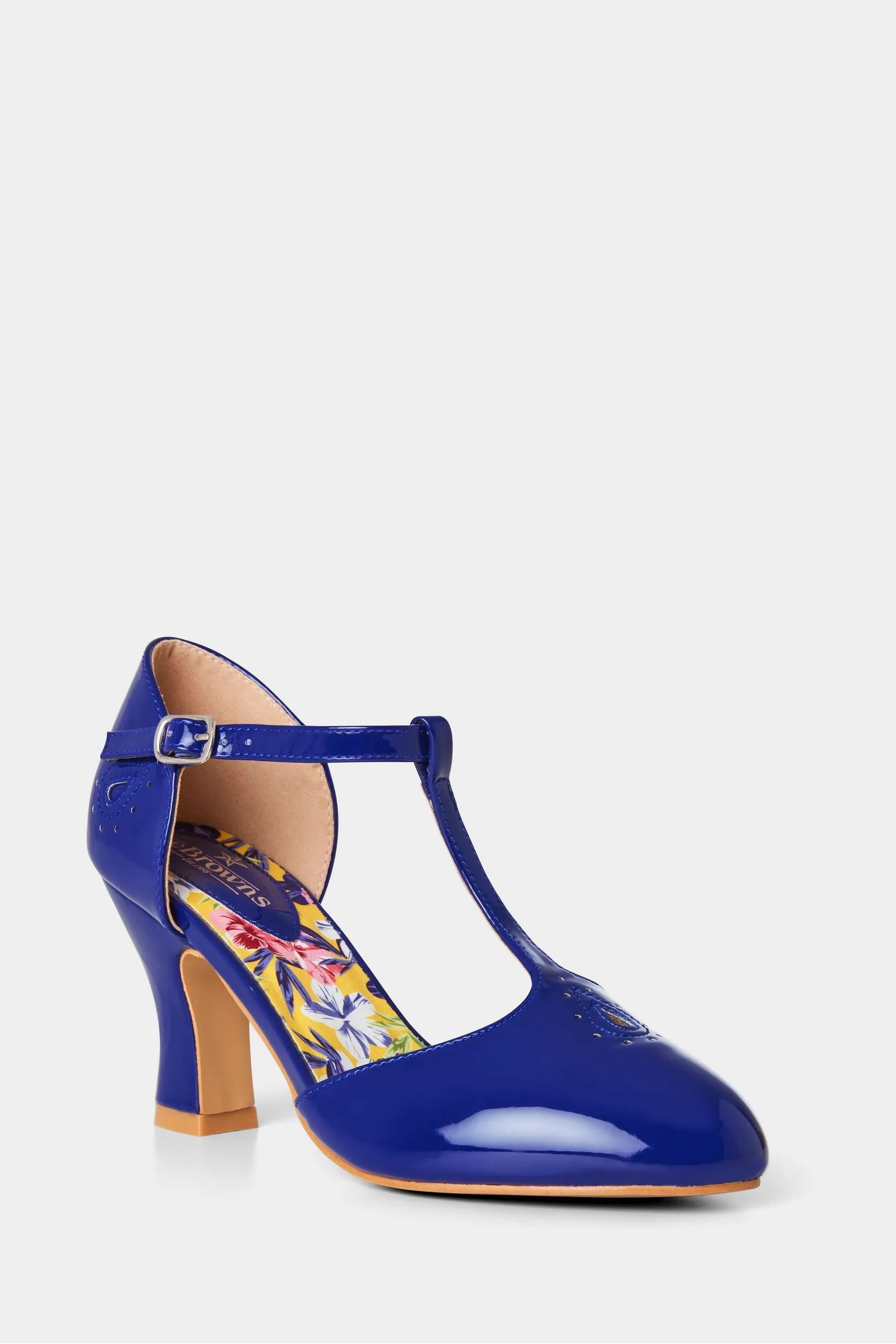 Joe Browns Vintage - Scarpe con tacco e cinturino a T in vernice