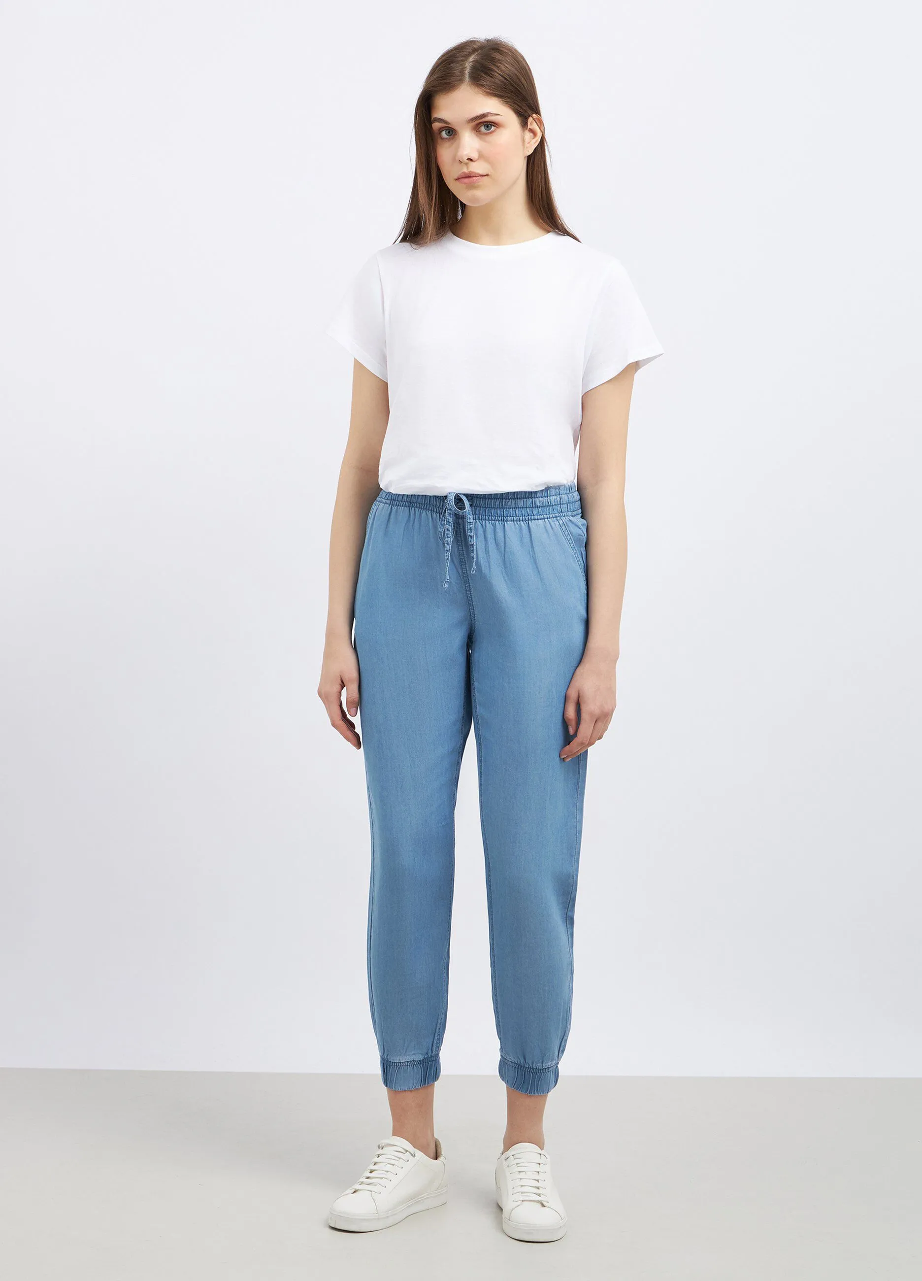 Jogger in puro lyocell donna