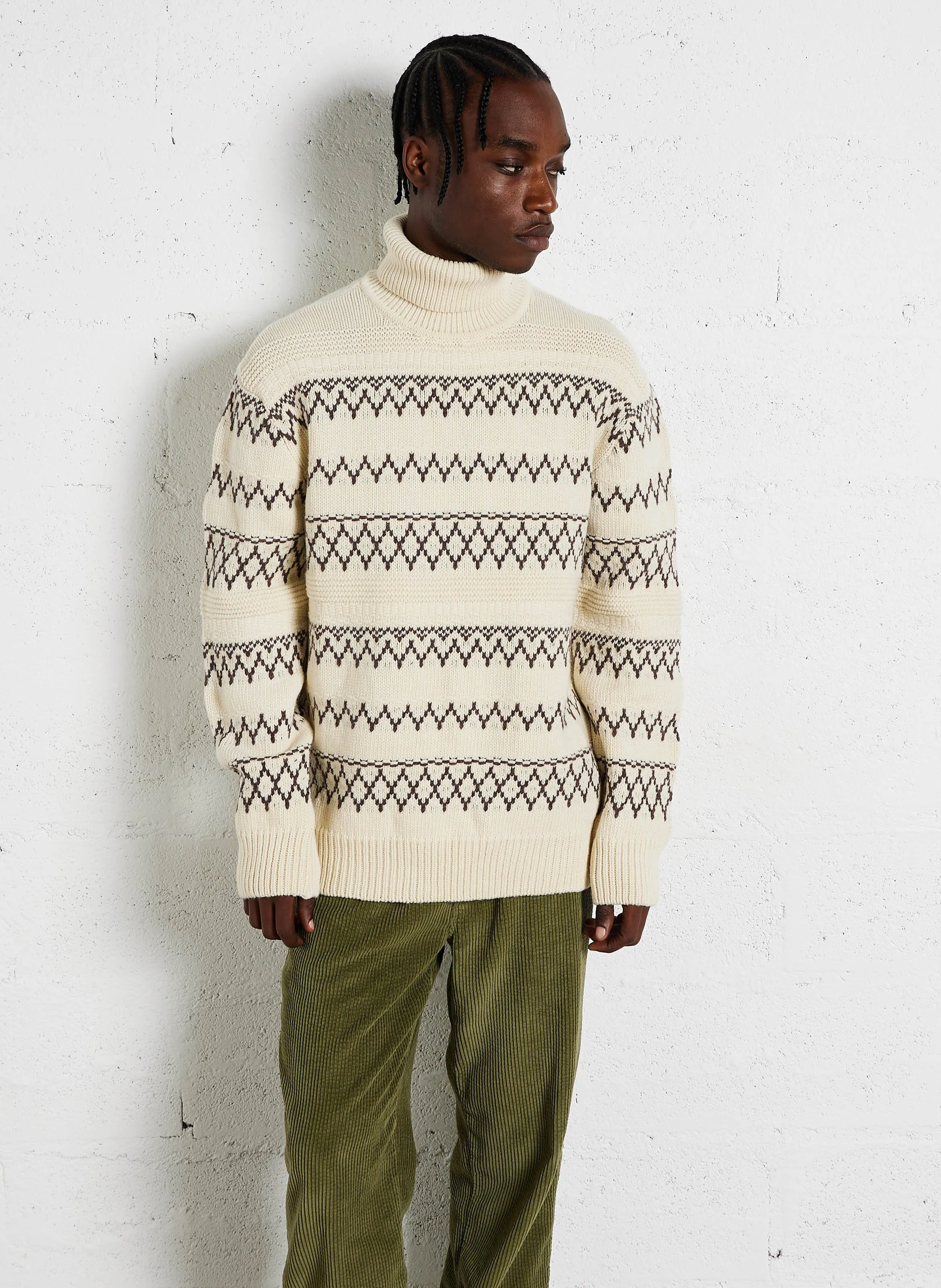 KNOWLEDGE COTTON APPAREL   Dolcevita ampio in lana | Beige