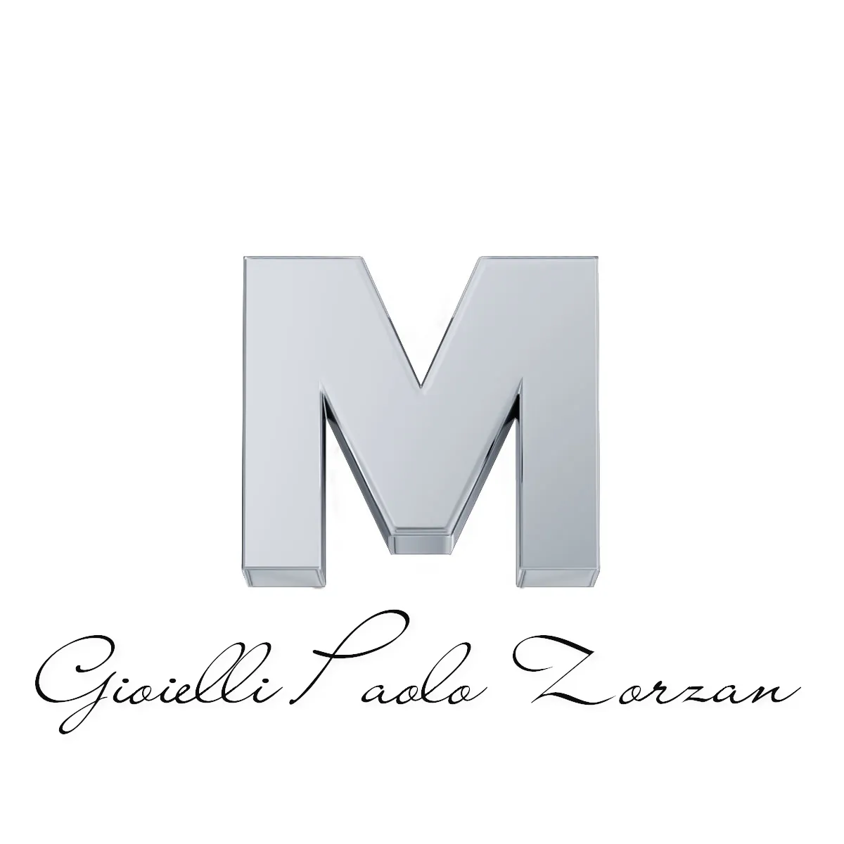 Lettera M in oro bianco Elements DonnaOro Ref. DCHFM3320