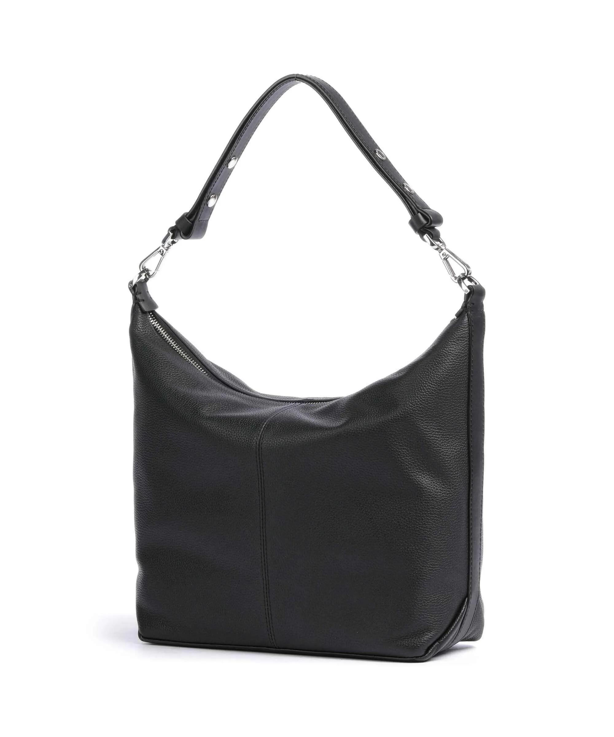  Liebeskind Paris 4 Small Pebble M Borsa hobo pelle di vacchetta grana nero  