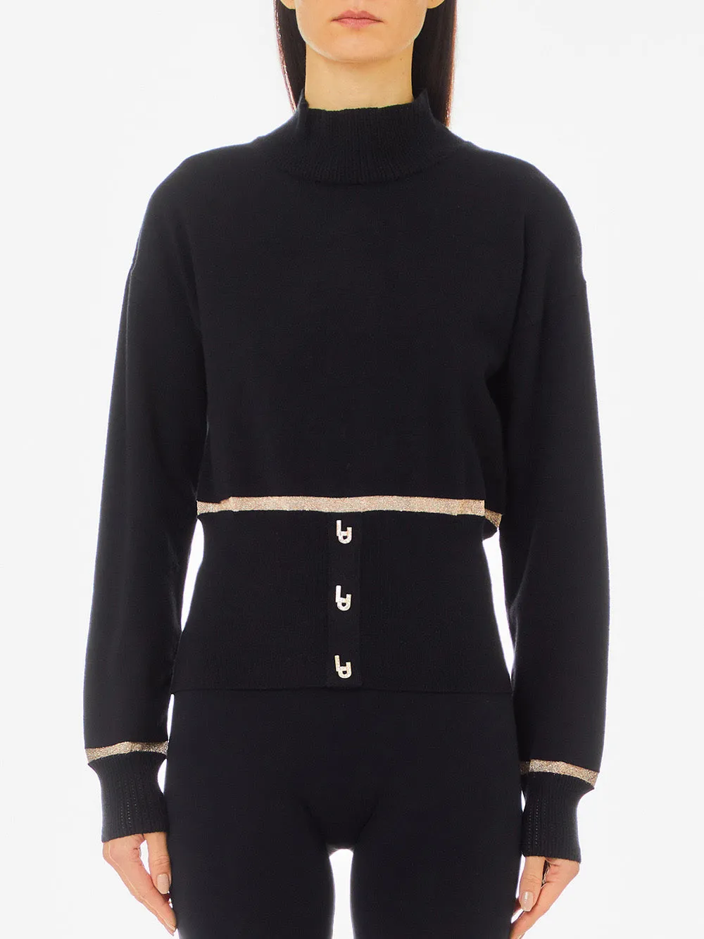 LIU.JO Maglione Donna - Nero modello TF4165MS75L