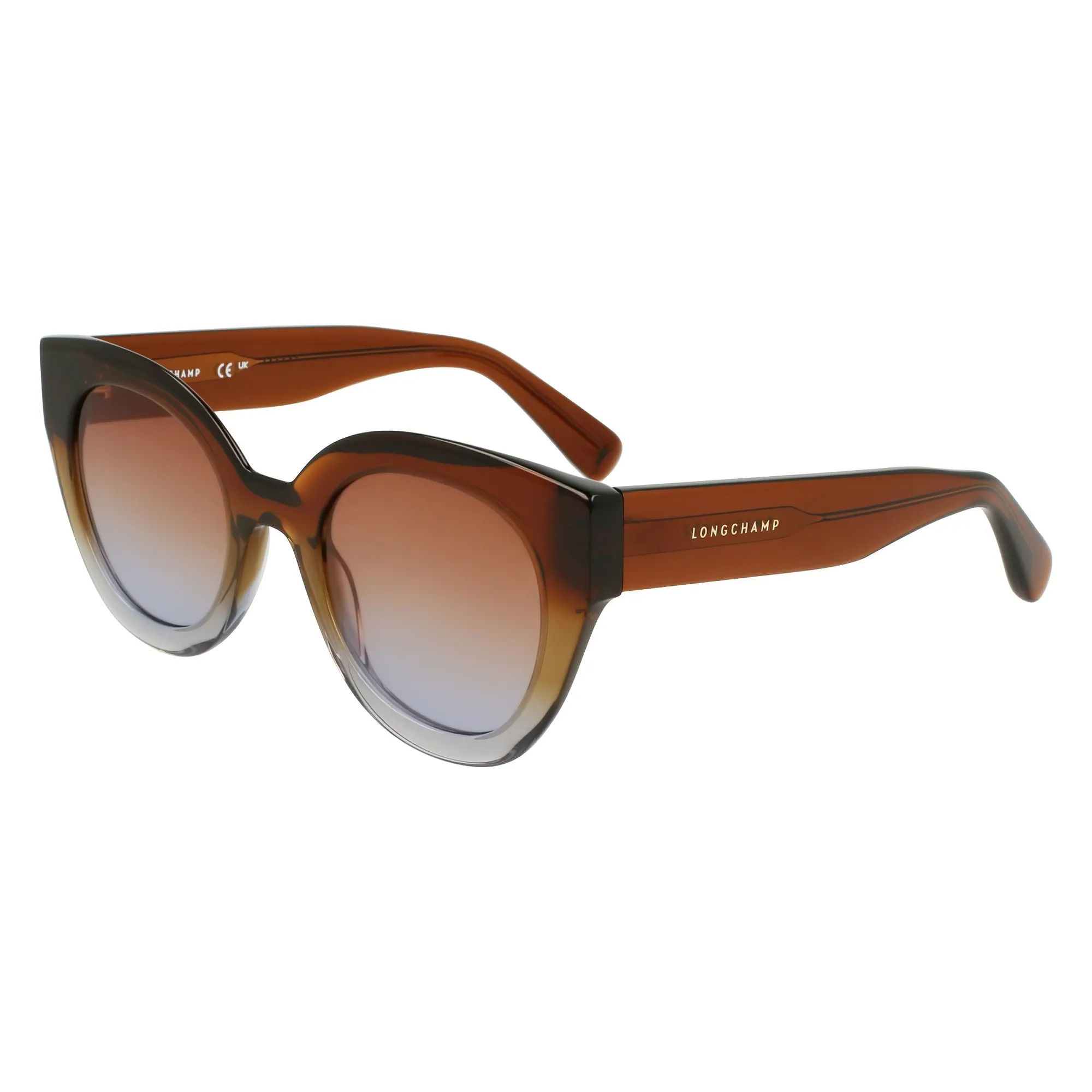   Longchamp LO 750S - 208 Marrone Sfumato Trasparente | Occhiale Da Sole Donna 