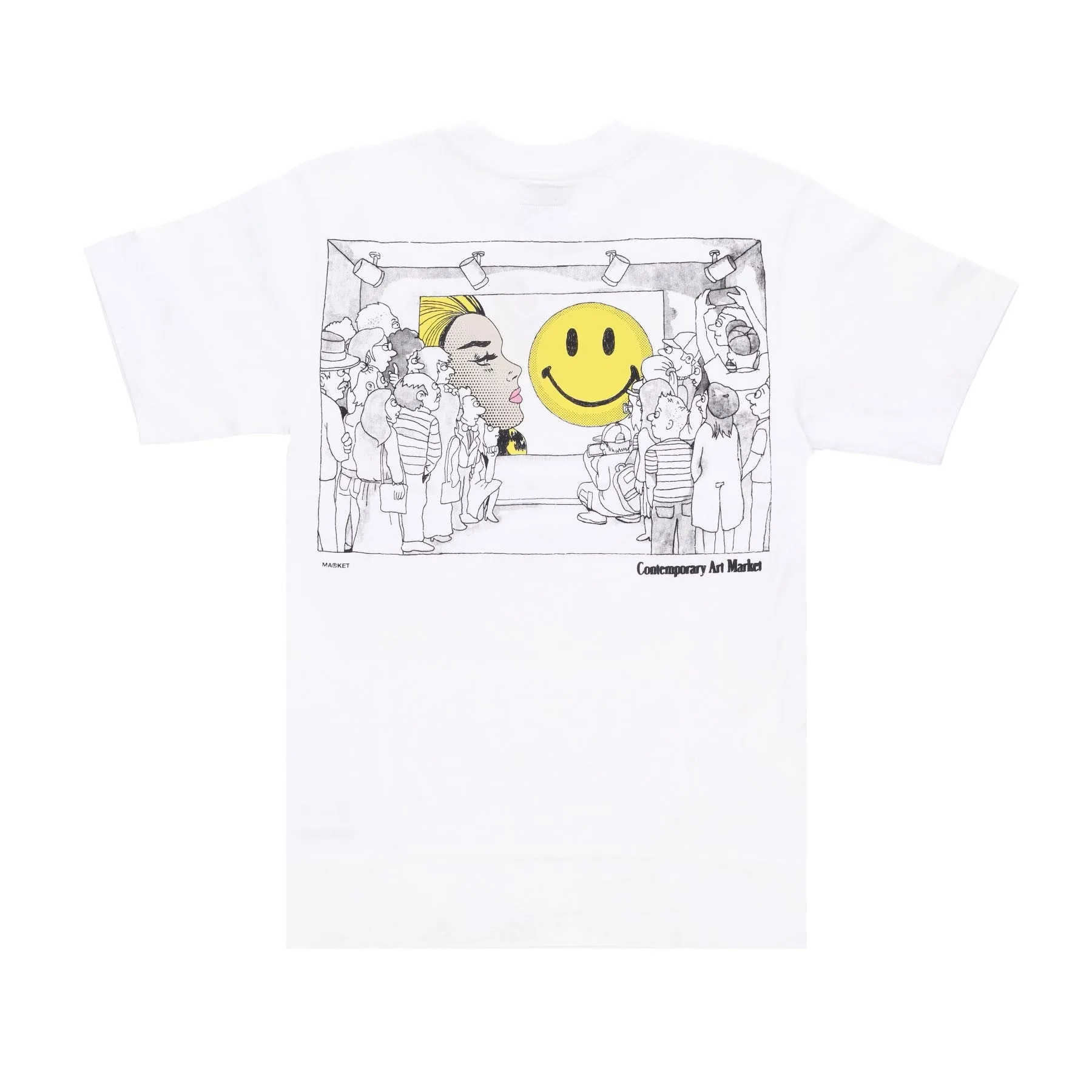 Maglietta Uomo Contemporary Art Market Tee X Smiley White