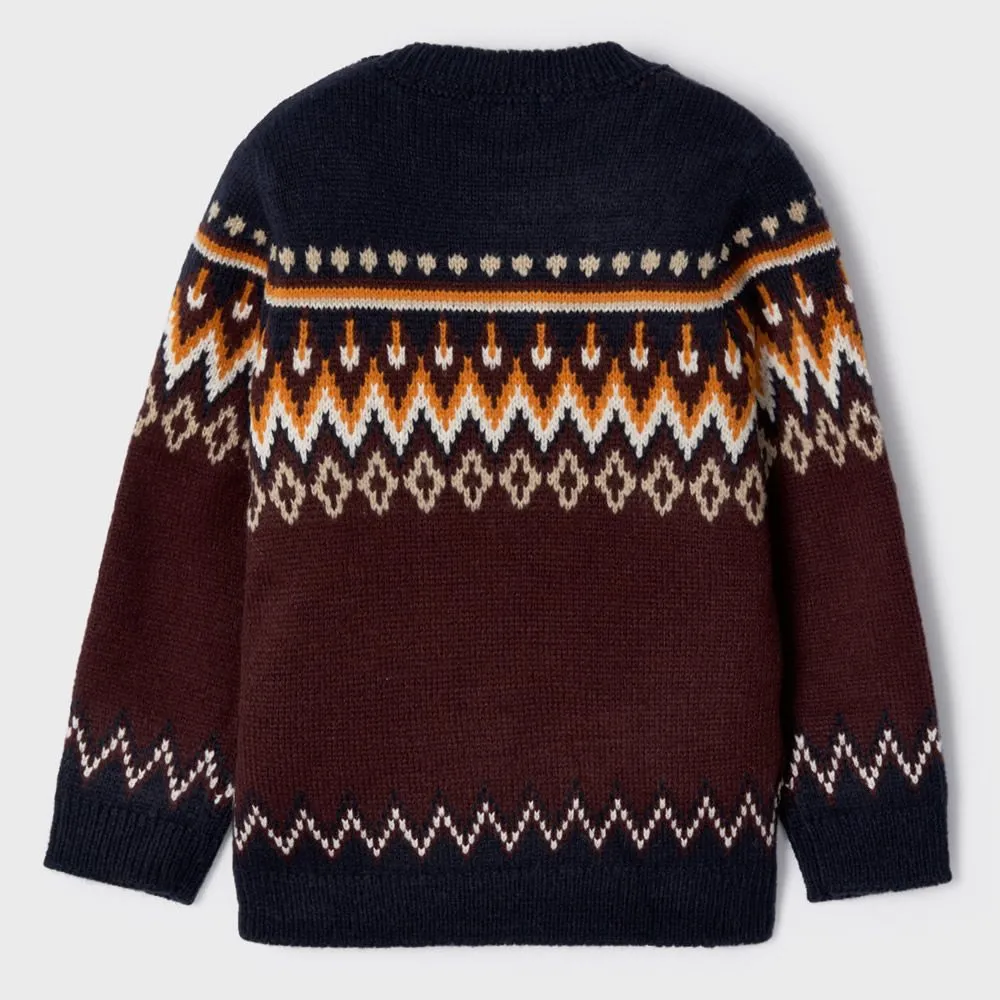 maglione girocollo stampato 4383 per bambino mayoral 