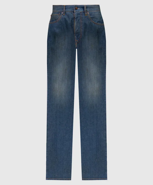 Maison Margiela Jeans blu con effetto used S51LA0172S30876