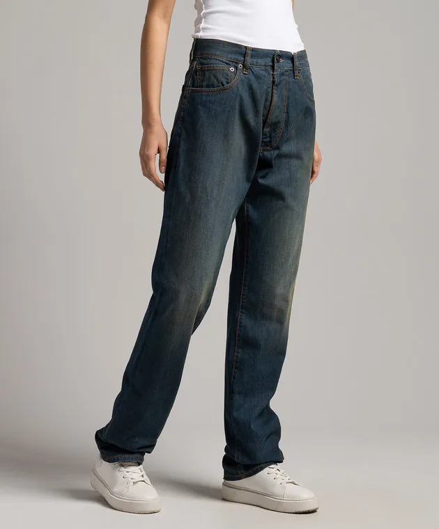 Maison Margiela Jeans blu con effetto used S51LA0172S30876