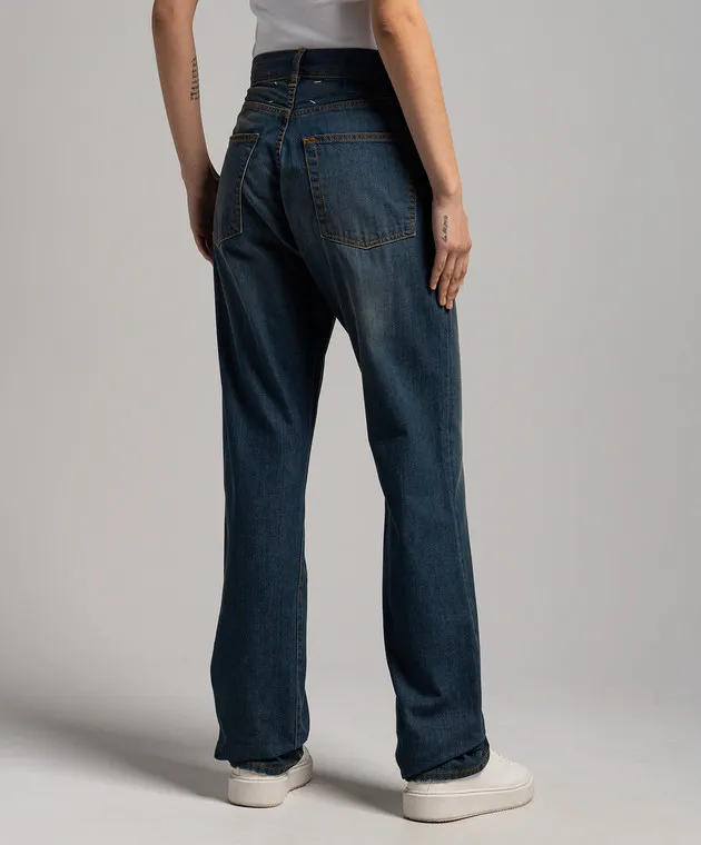 Maison Margiela Jeans blu con effetto used S51LA0172S30876