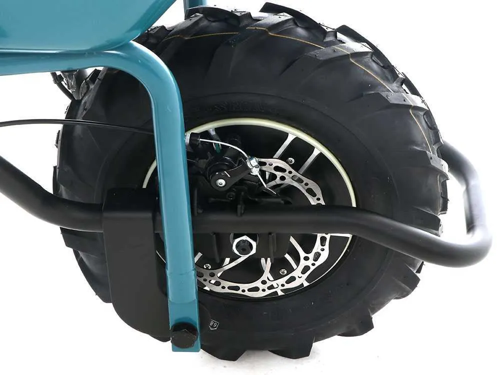 Makita DCU180 CARRIOLA ELETTRICA 36V A RUOTE CON VASCA – 2 BATTERIE 18Vx2 5Ah + CARICABATTERIE