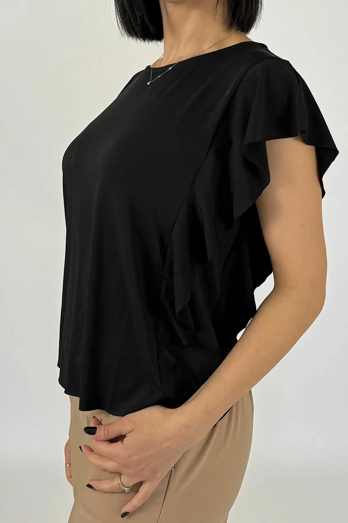 Markup Blusa in Maglina Elasticizzata MW661111- Nero