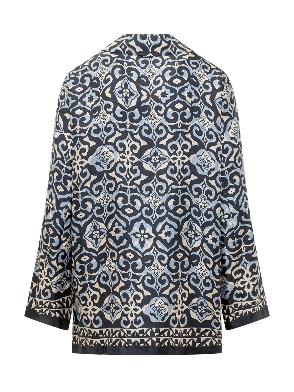 MAX MARA S Camicia in Seta con Stampa Geometrica  