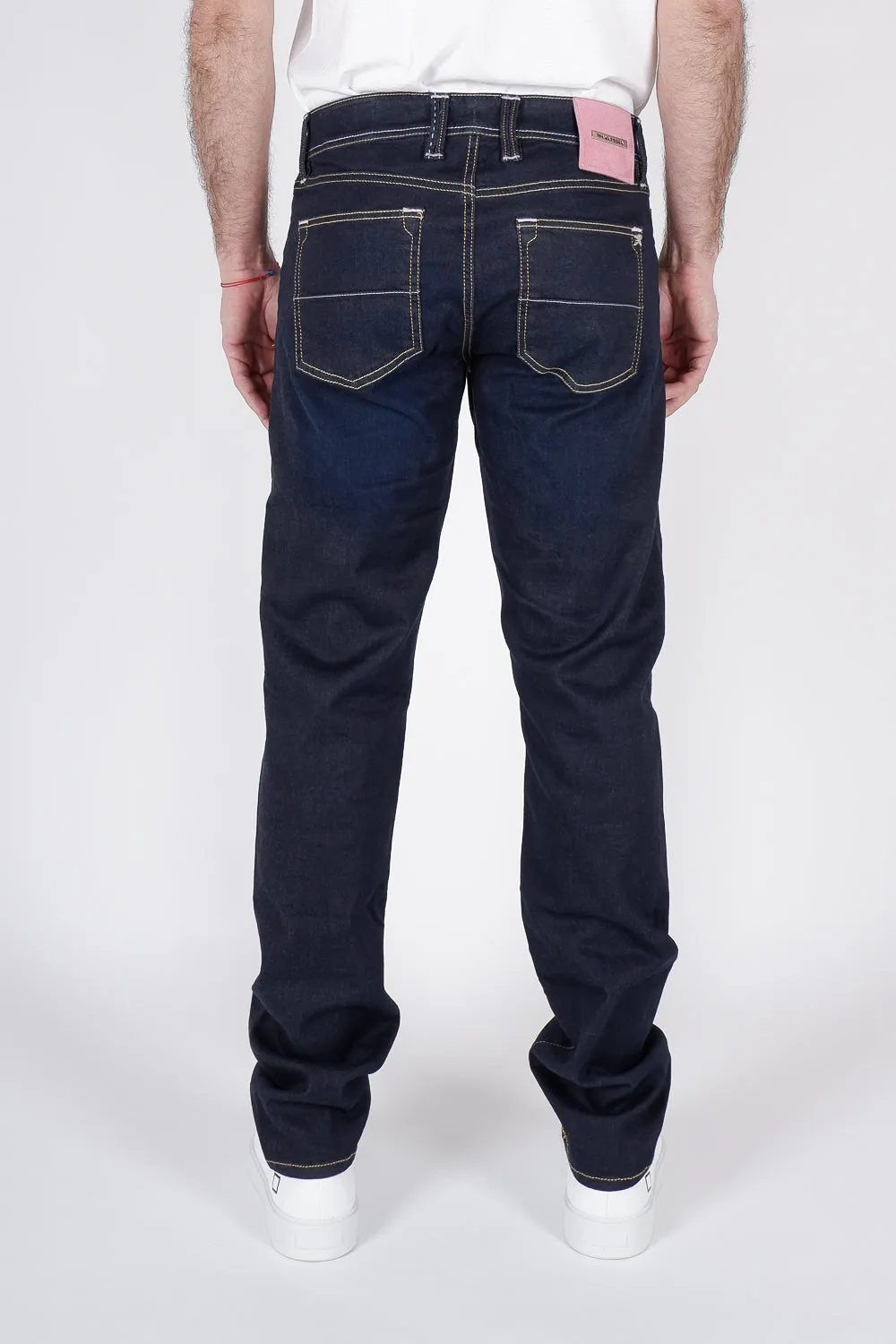 Michelangelo Zip Jean Dark Blue
