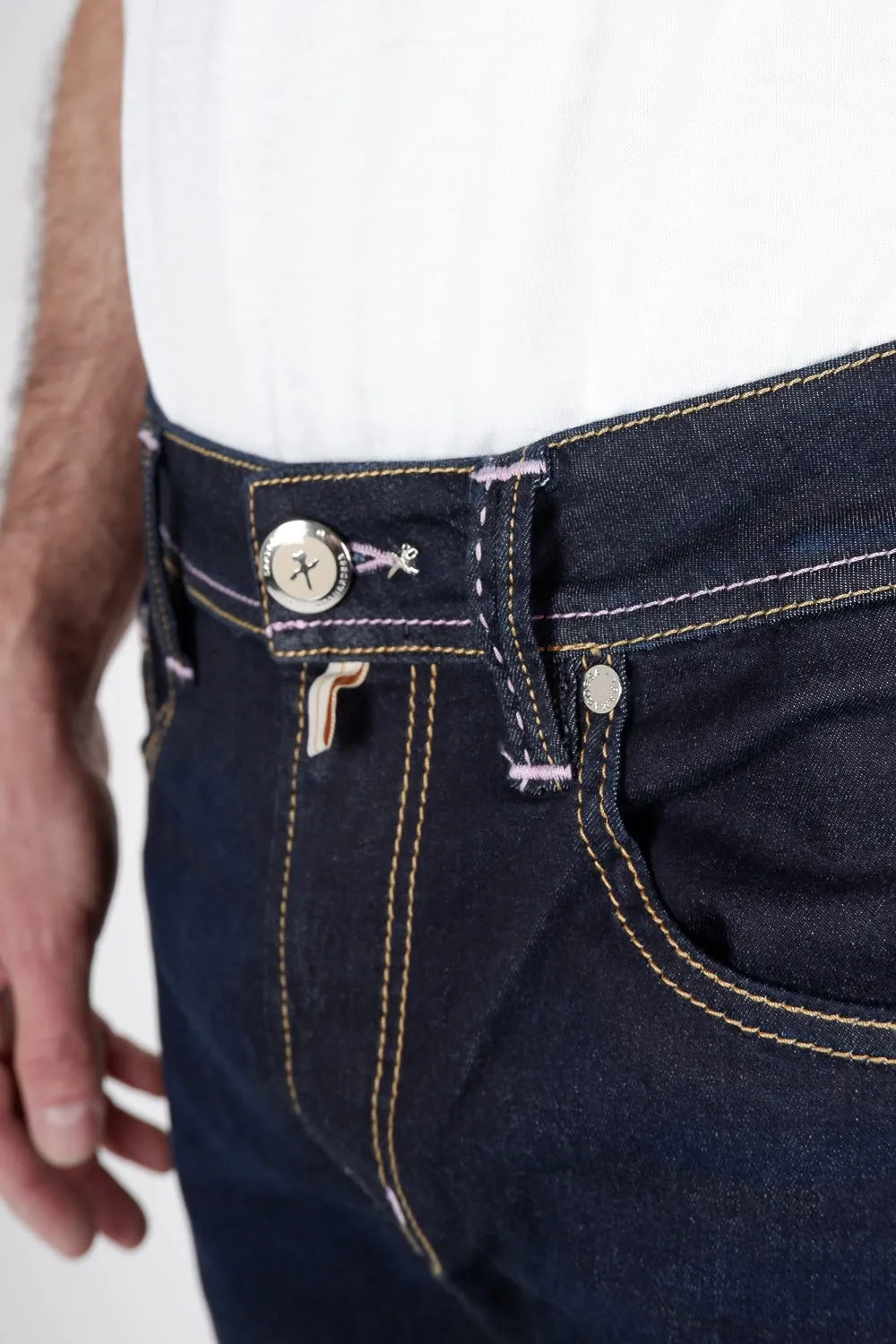 Michelangelo Zip Jean Dark Blue