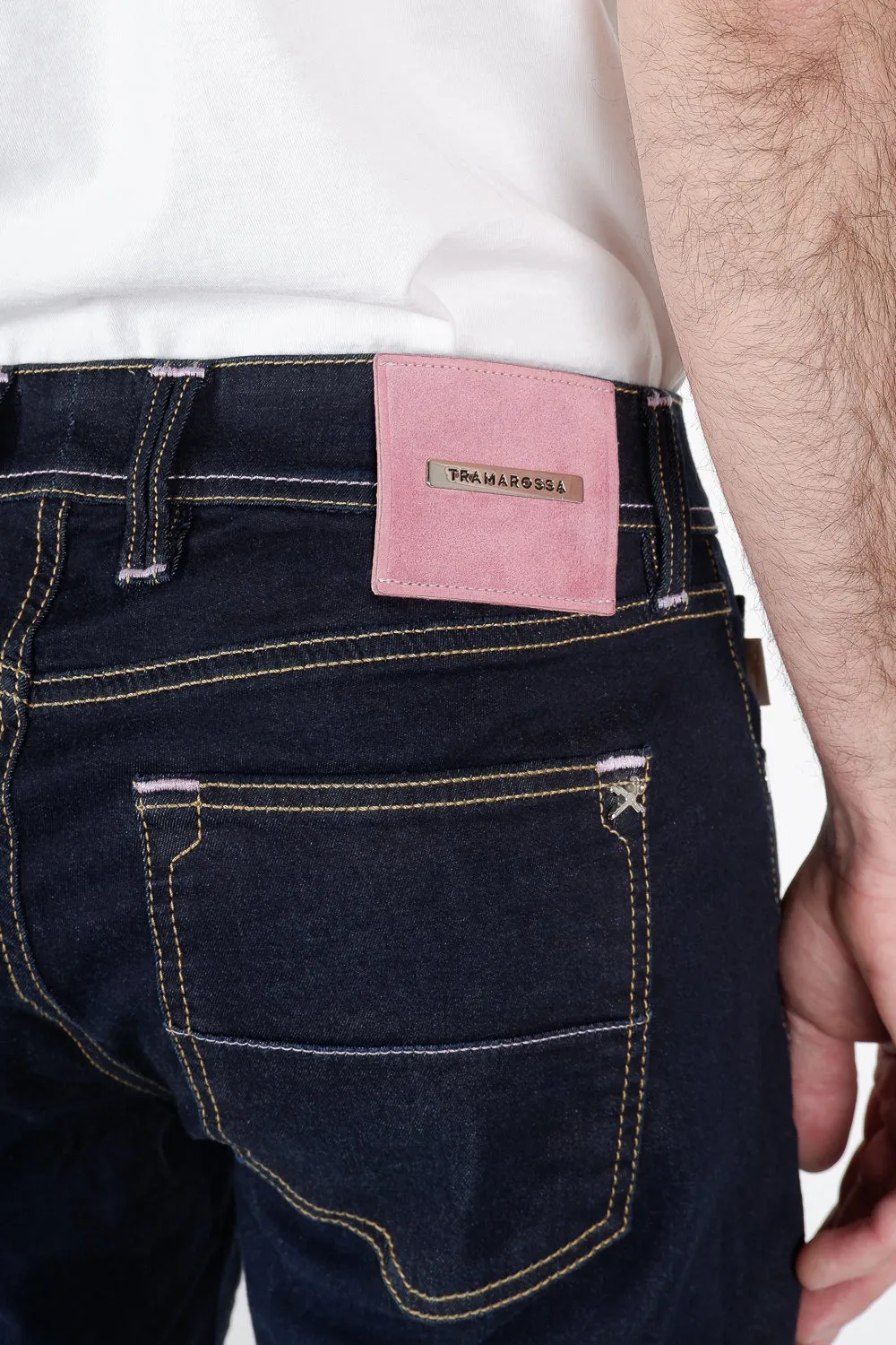 Michelangelo Zip Jean Dark Blue