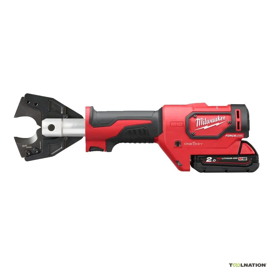Milwaukee 4933464309 M18 ONEHCC-201C FSW-SET M18™ FORCE LOGIC™ tagliacavi idraulico da 35 mm 18V 2,0Ah Li-Ion 4933464309