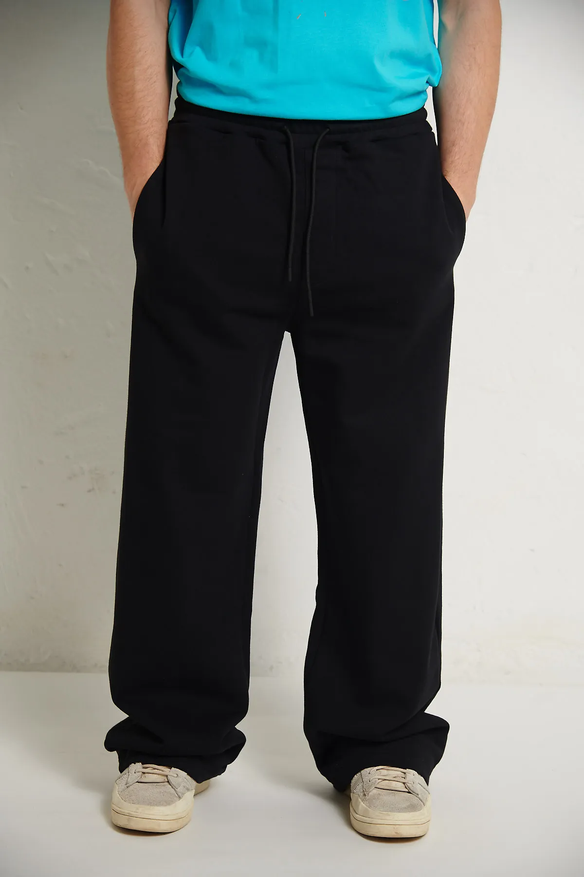MSGM Pantalone in felpa nero, con coulisse