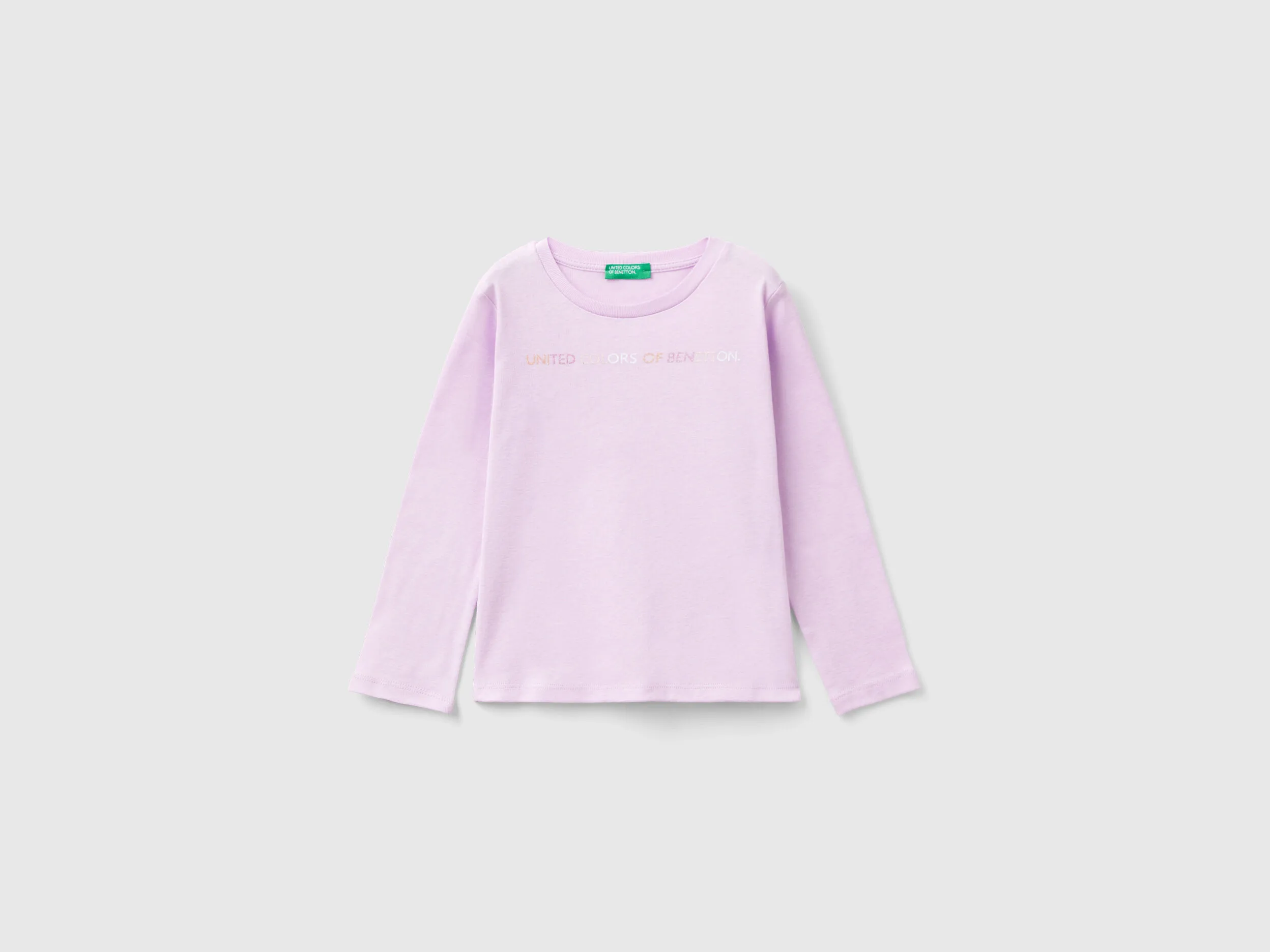 Nuovi arrivi T-shirt con stampa glitter in cotone bio