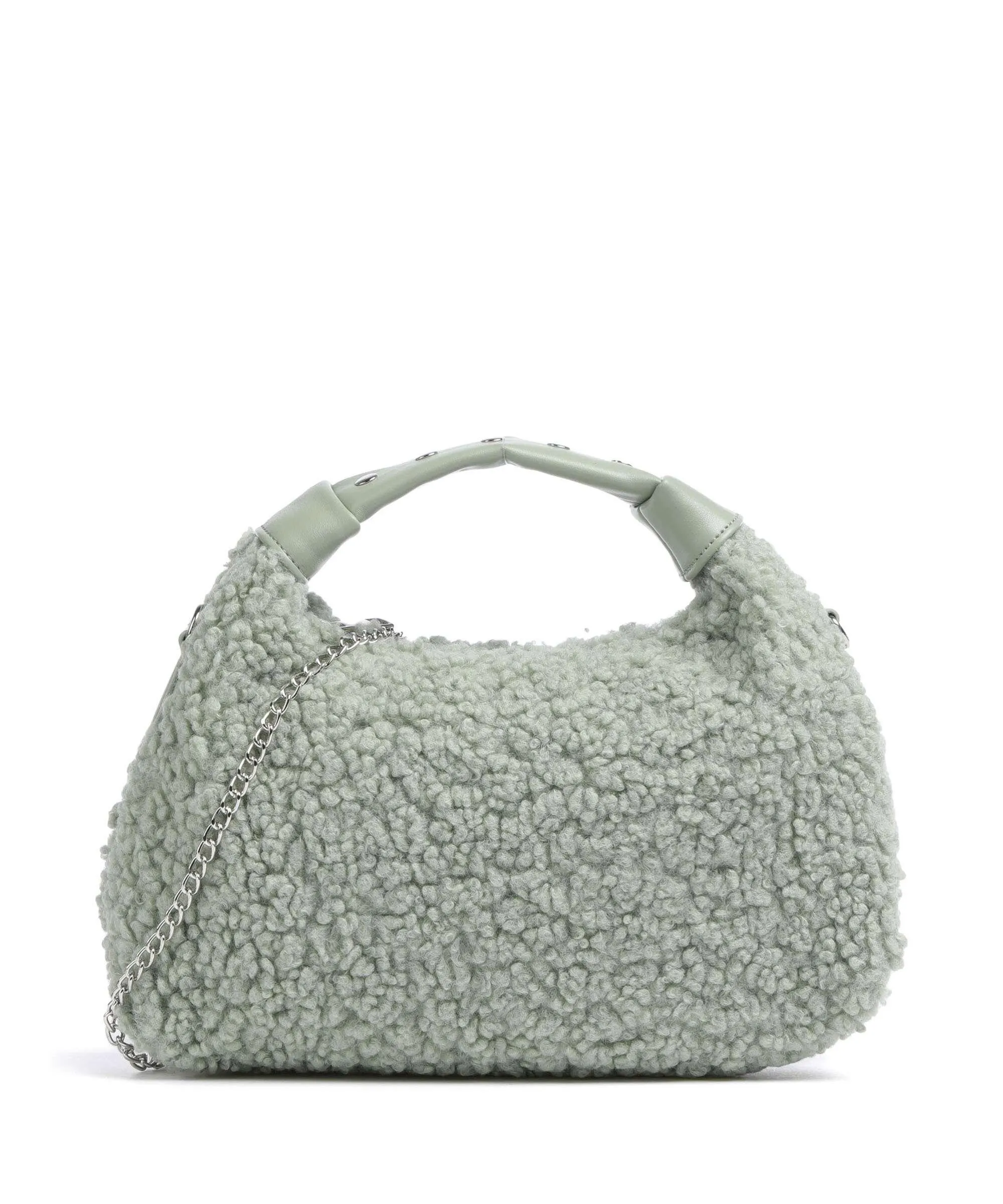  Núnoo Teddy Dandy Borsa a mano eco-pelliccia verde  