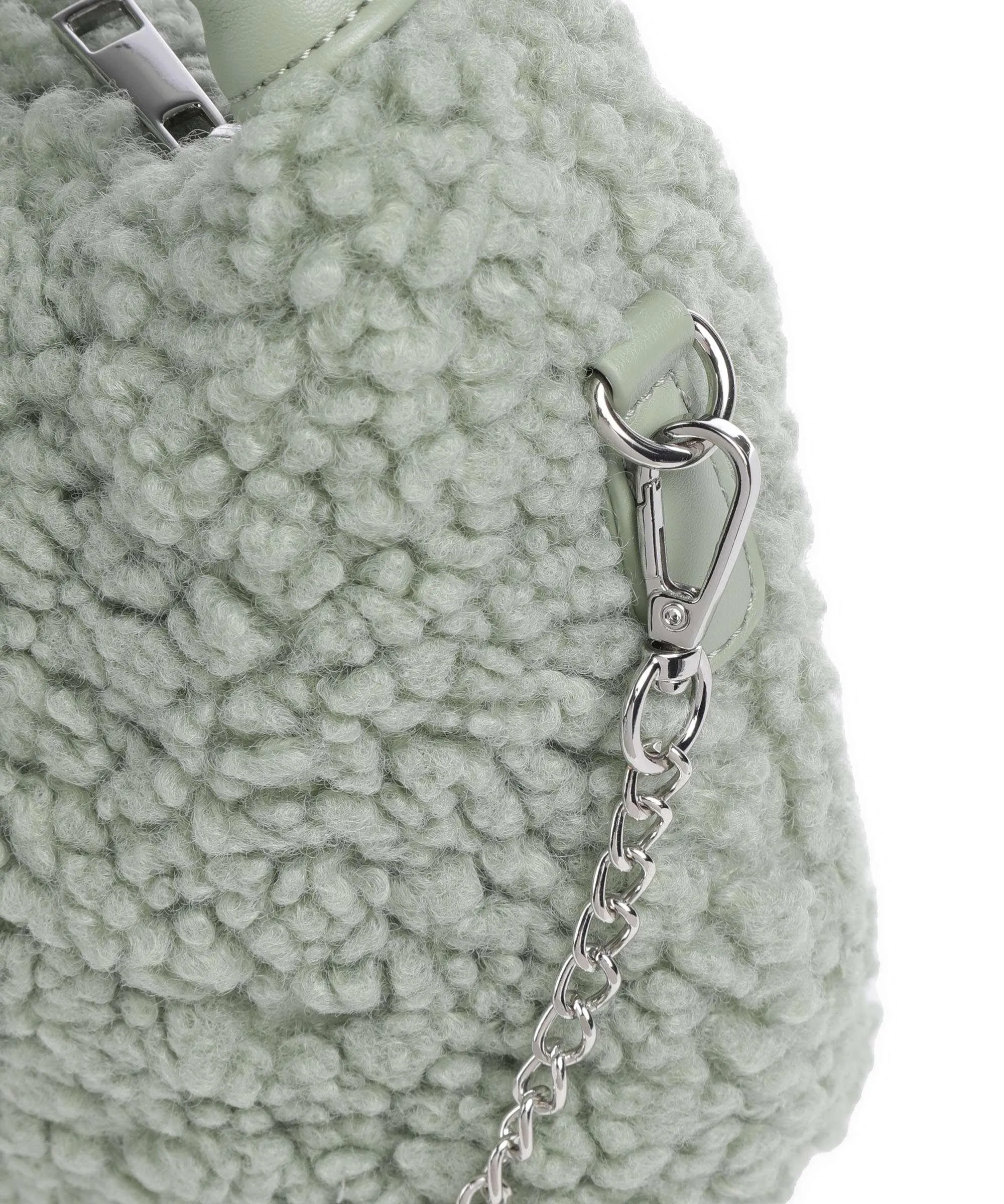  Núnoo Teddy Dandy Borsa a mano eco-pelliccia verde  
