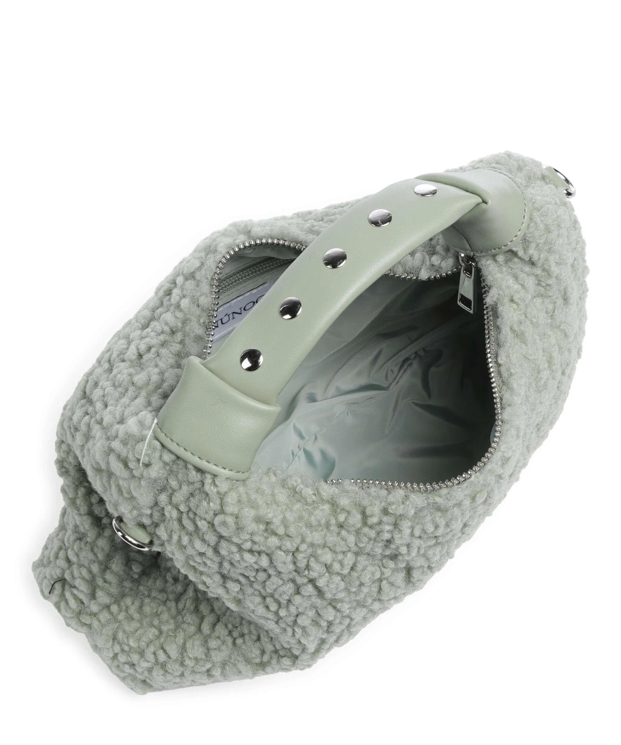  Núnoo Teddy Dandy Borsa a mano eco-pelliccia verde  