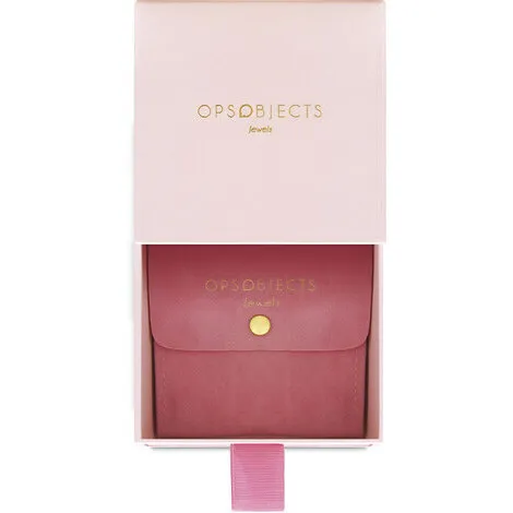 OPS OBJECTS Bracciale Ops in acciaio goldrose con cristallo