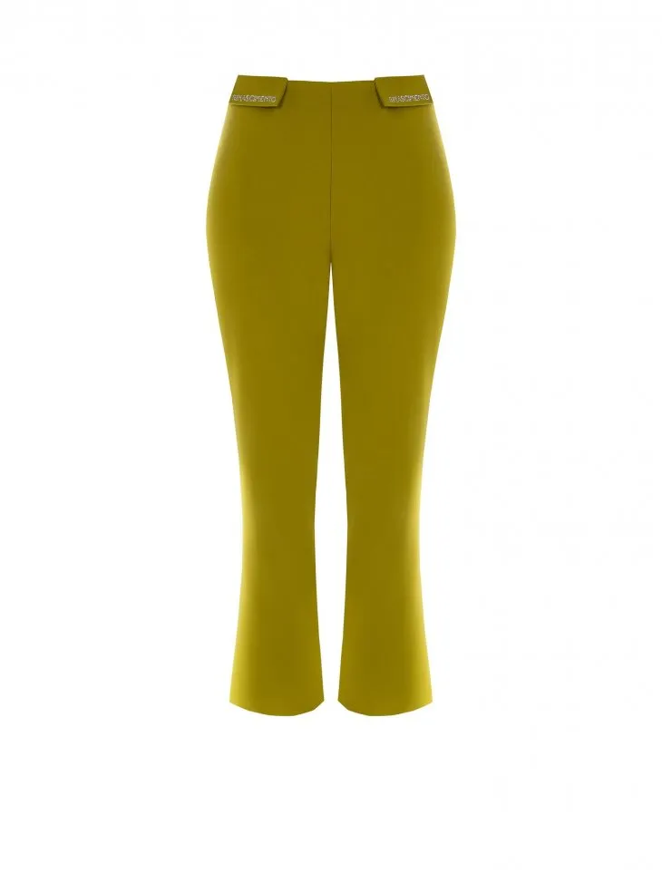 PANTALONE DRITTO LOGO STRASS  CURVY