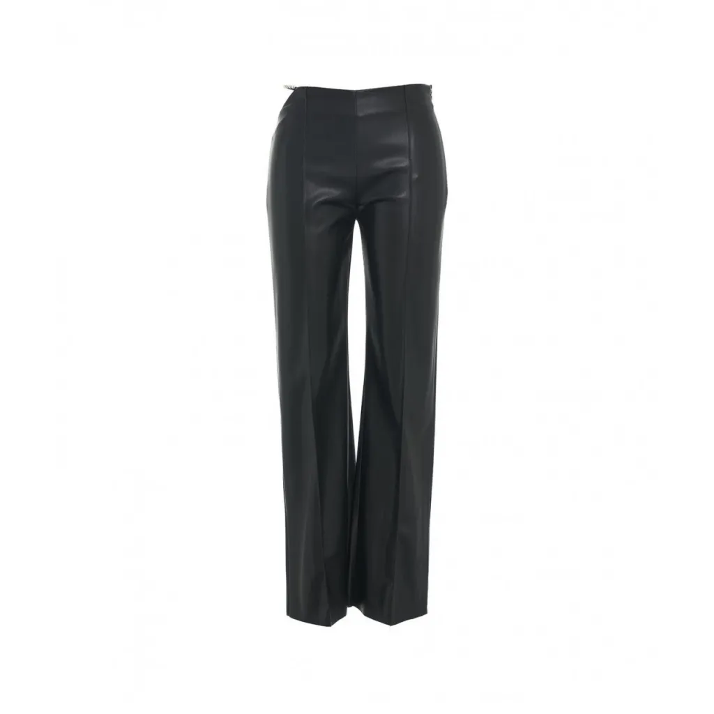 Pantalone in ecopelle nero