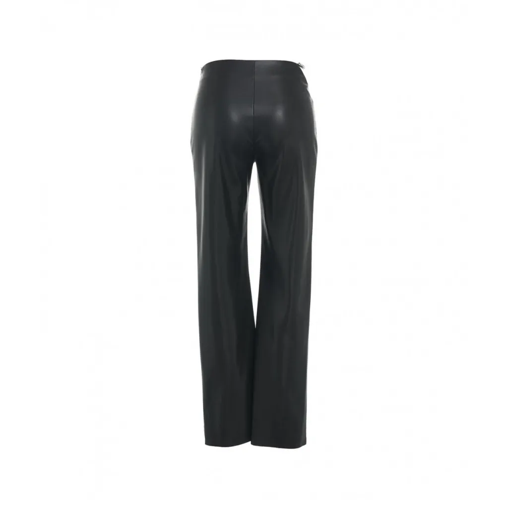 Pantalone in ecopelle nero