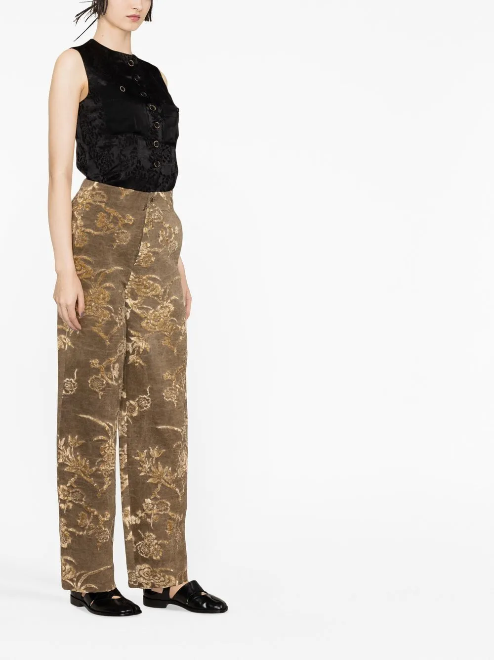 pantalone jacquard fantasia