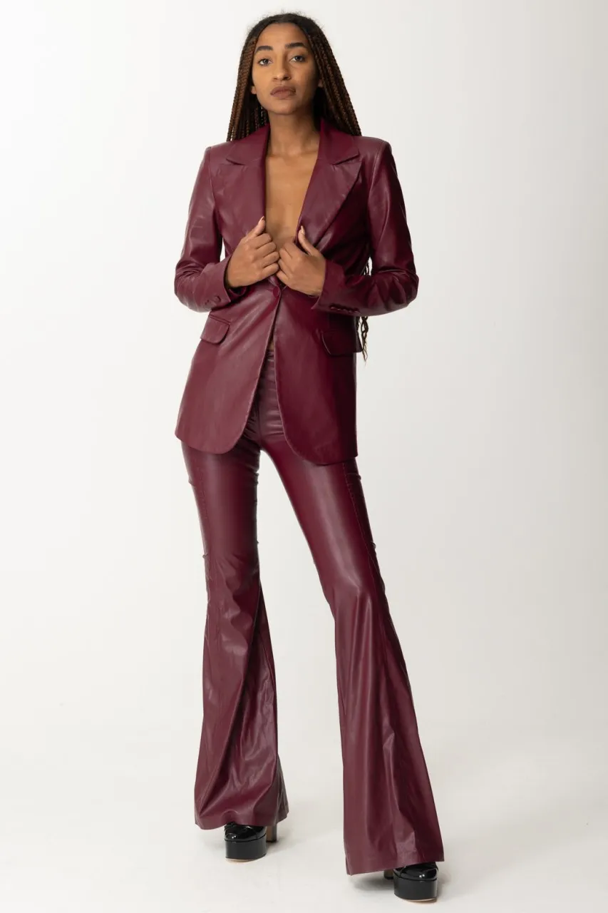 Pantaloni flared in ecopelle Biba WINO