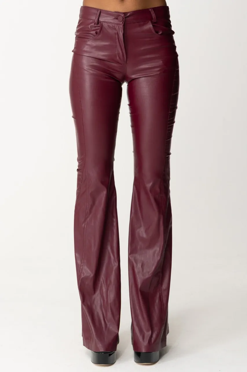 Pantaloni flared in ecopelle Biba WINO